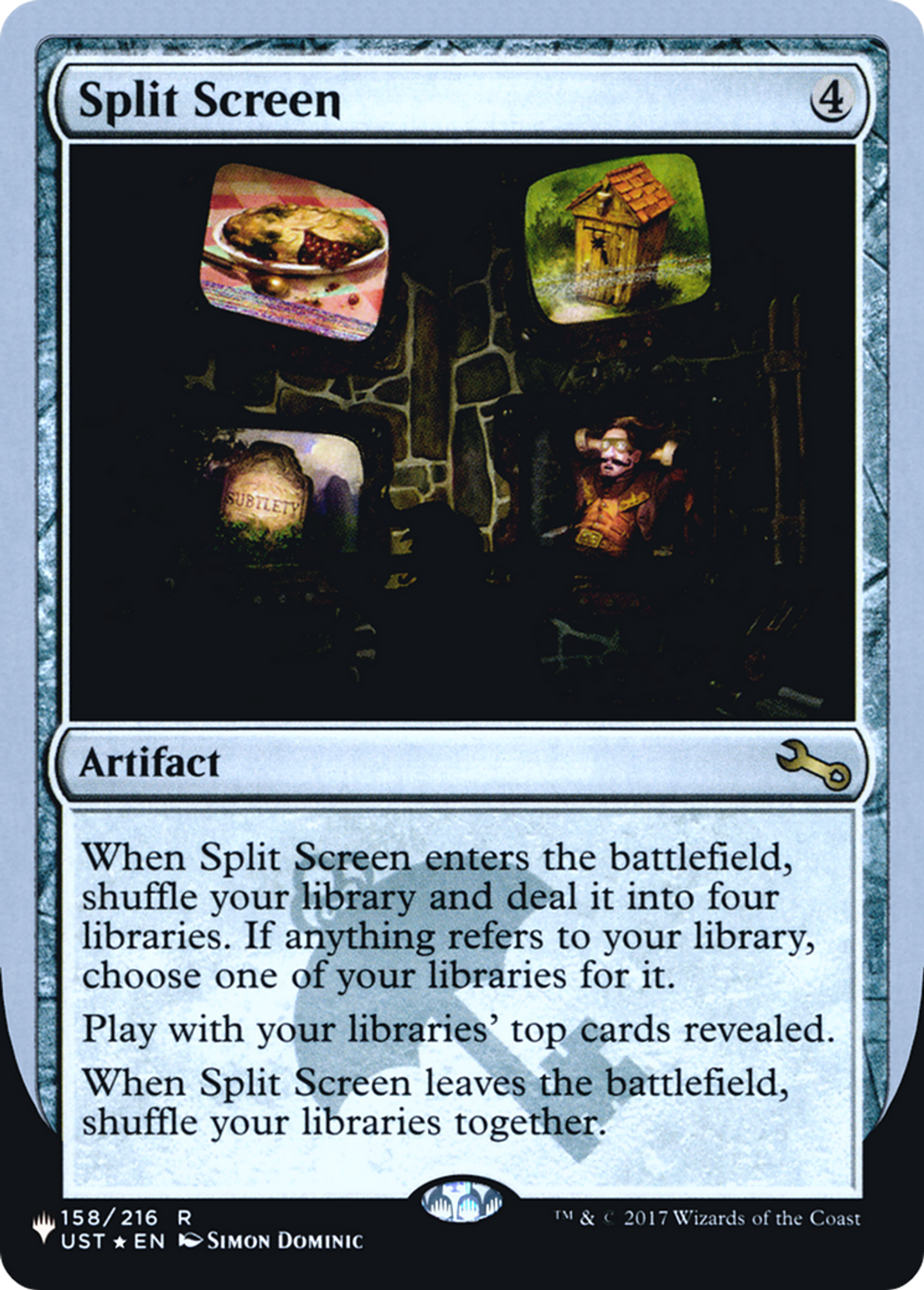 Split Screen — The List (Unfinity Foil Edition) — Magic: The Gathering