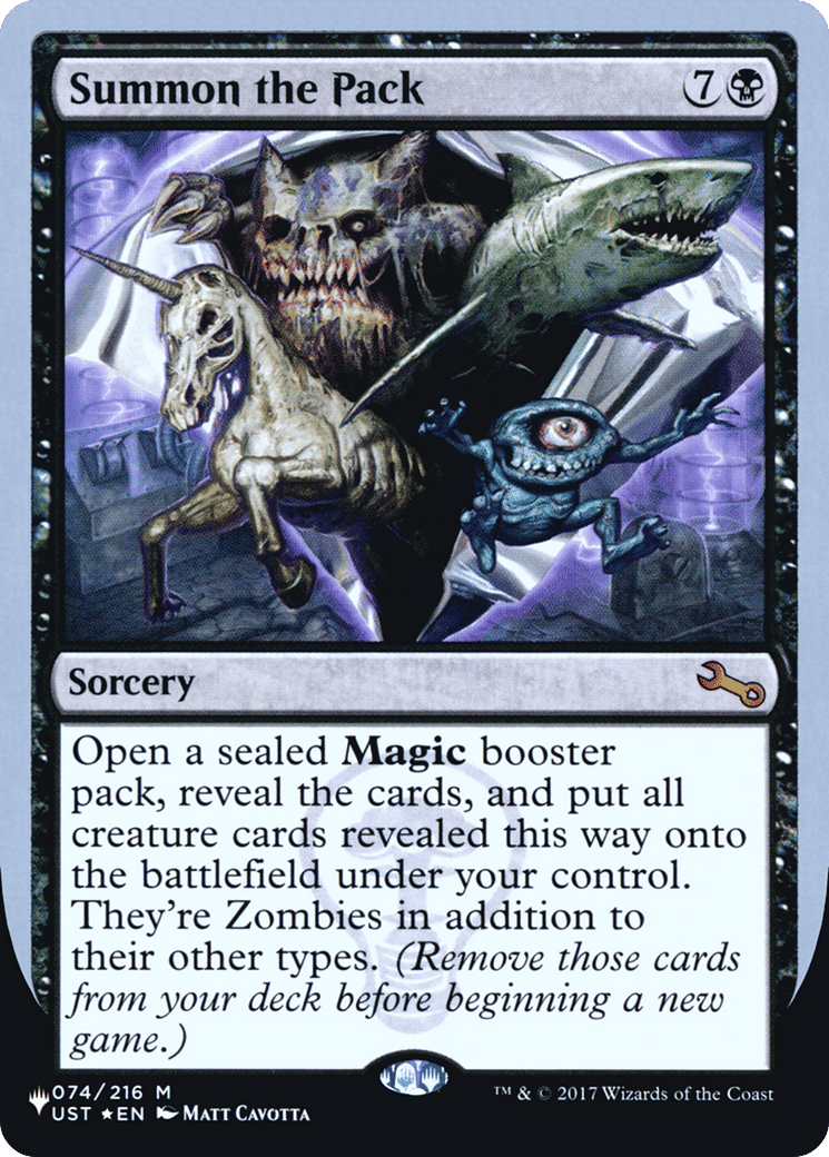 Summon the Pack — The List (Unfinity Foil Edition) — Magic: The Gathering