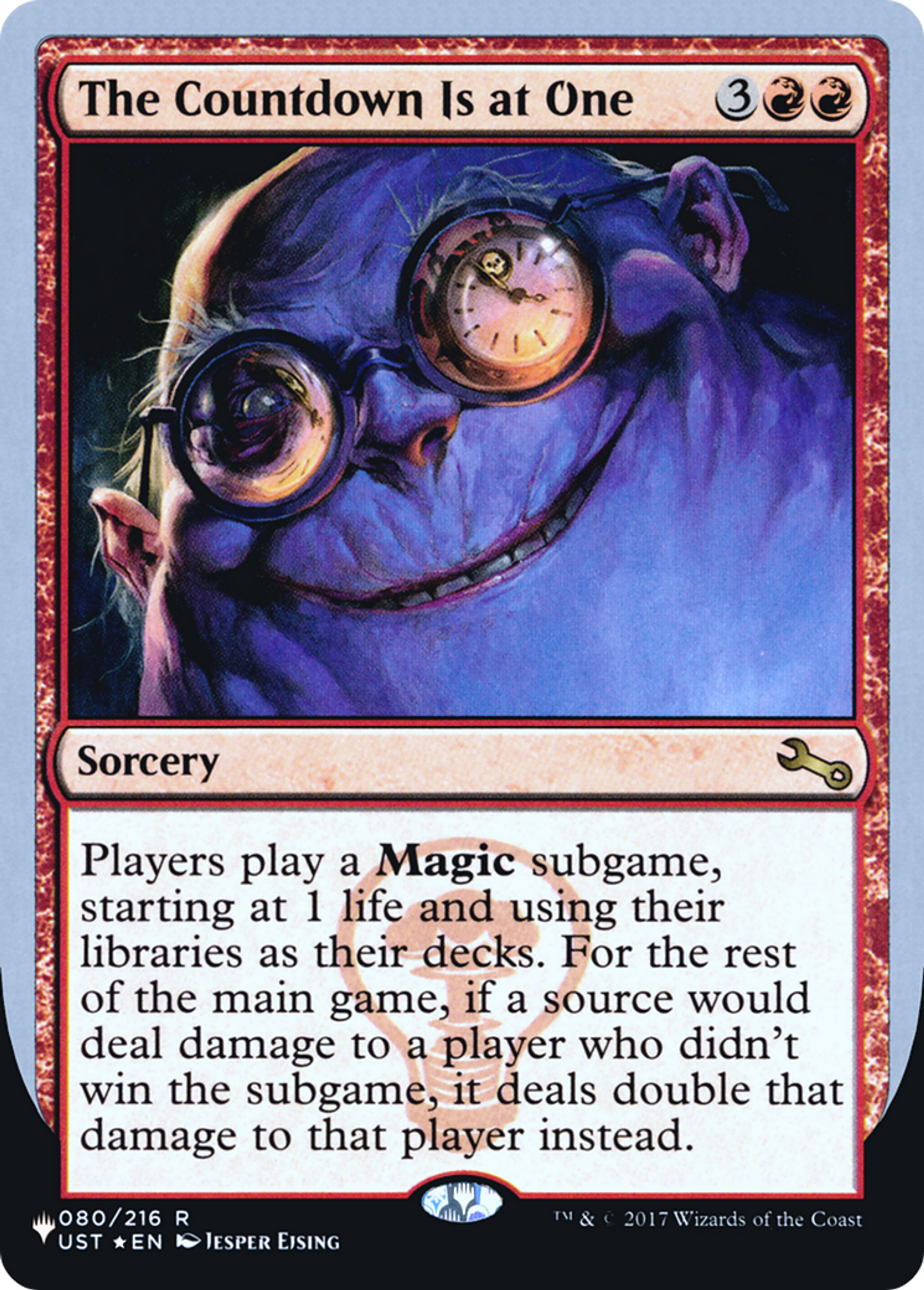 The Countdown Is at One — The List (Unfinity Foil Edition) — Magic: The Gathering