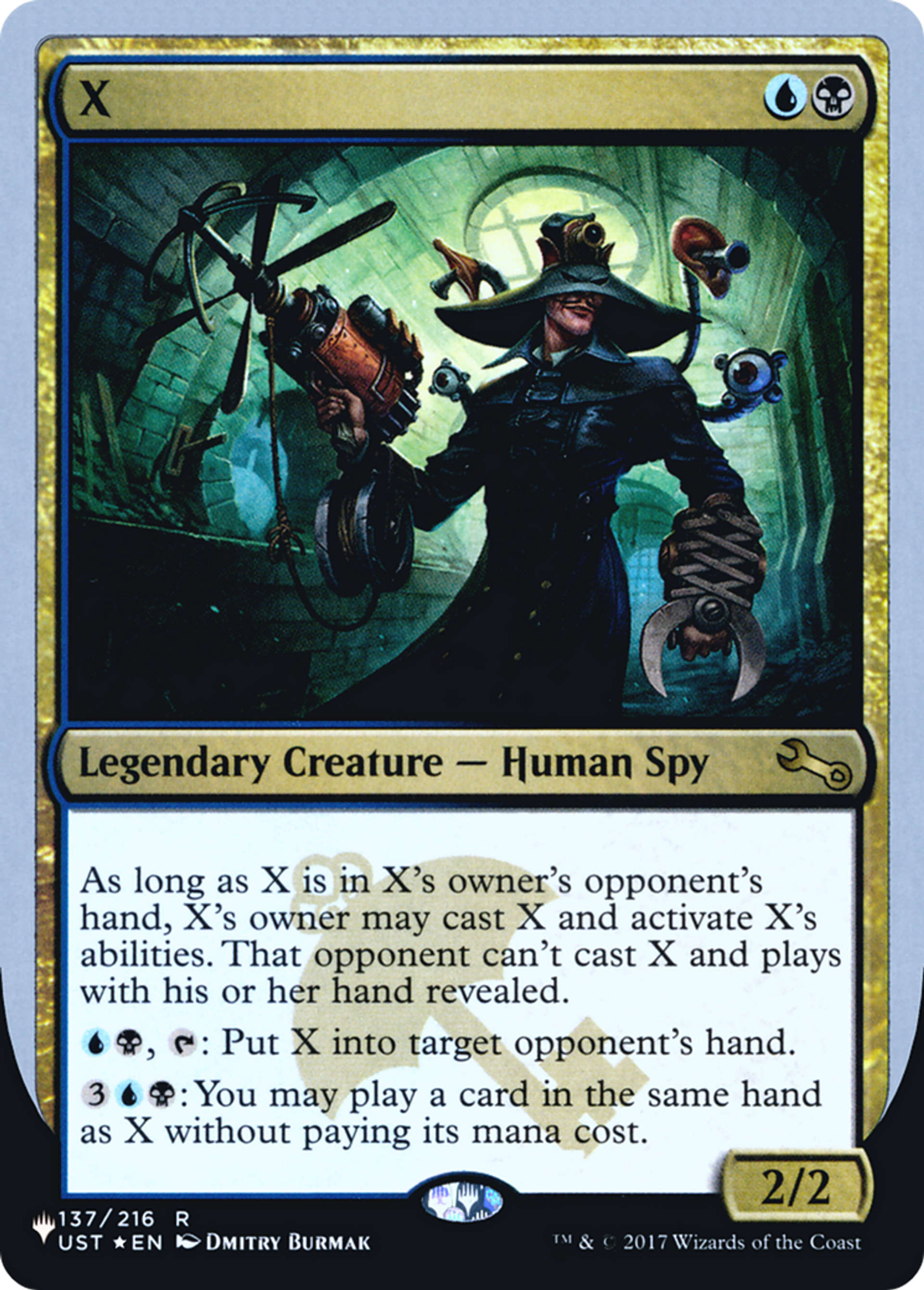 X — The List (Unfinity Foil Edition) — Magic: The Gathering