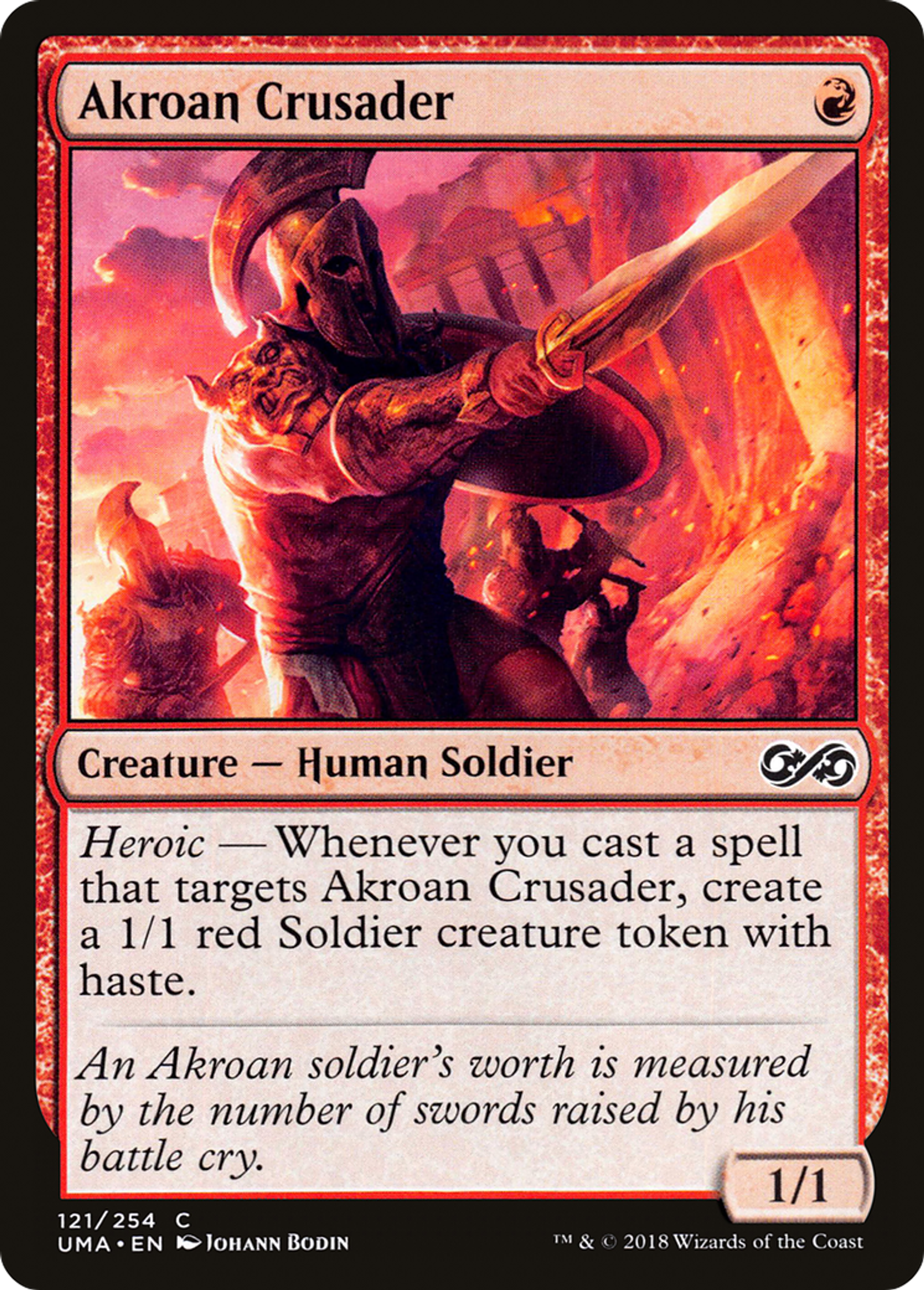 Akroan Crusader — Ultimate Masters — Magic: The Gathering