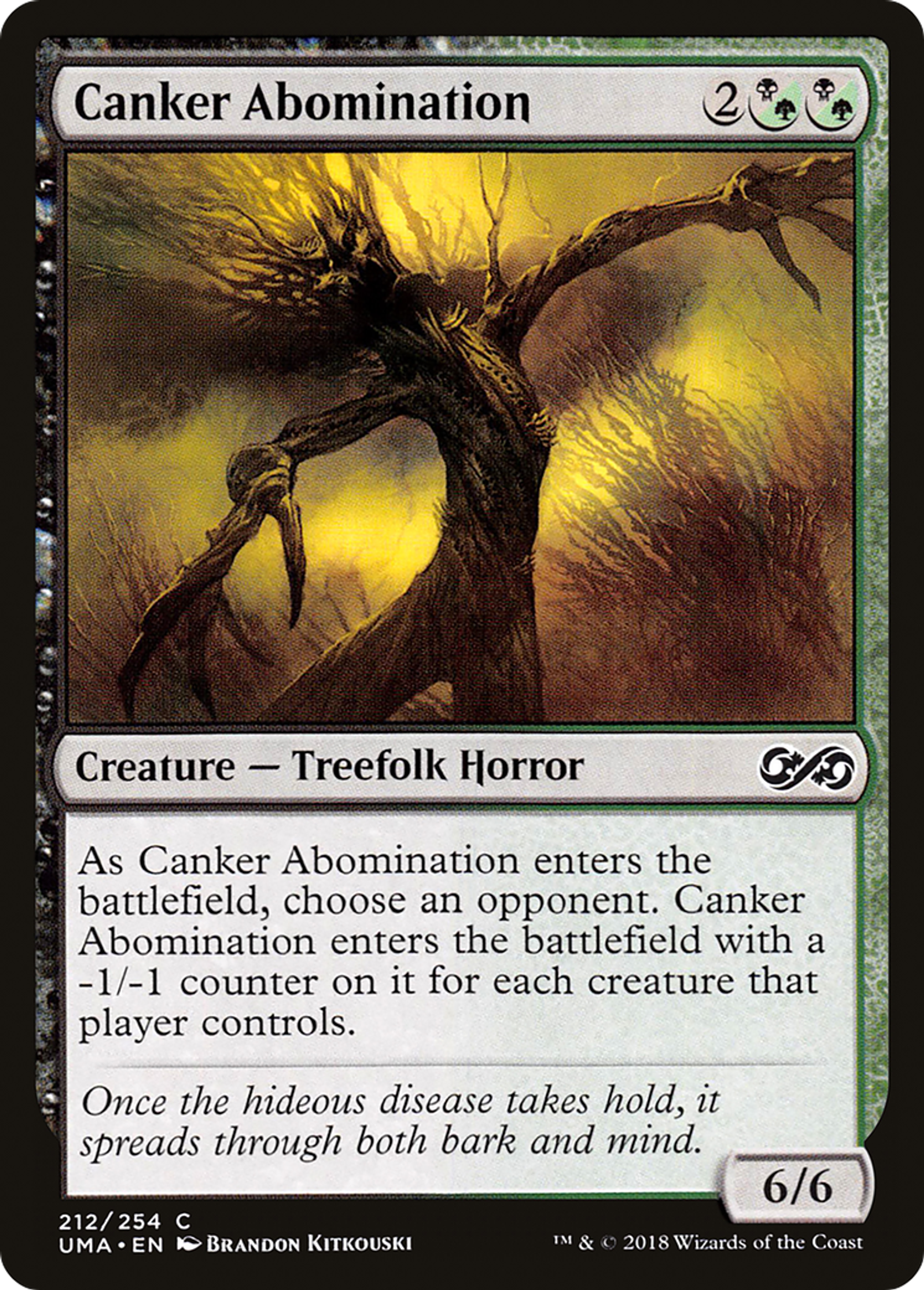 Canker Abomination — Ultimate Masters — Magic: The Gathering