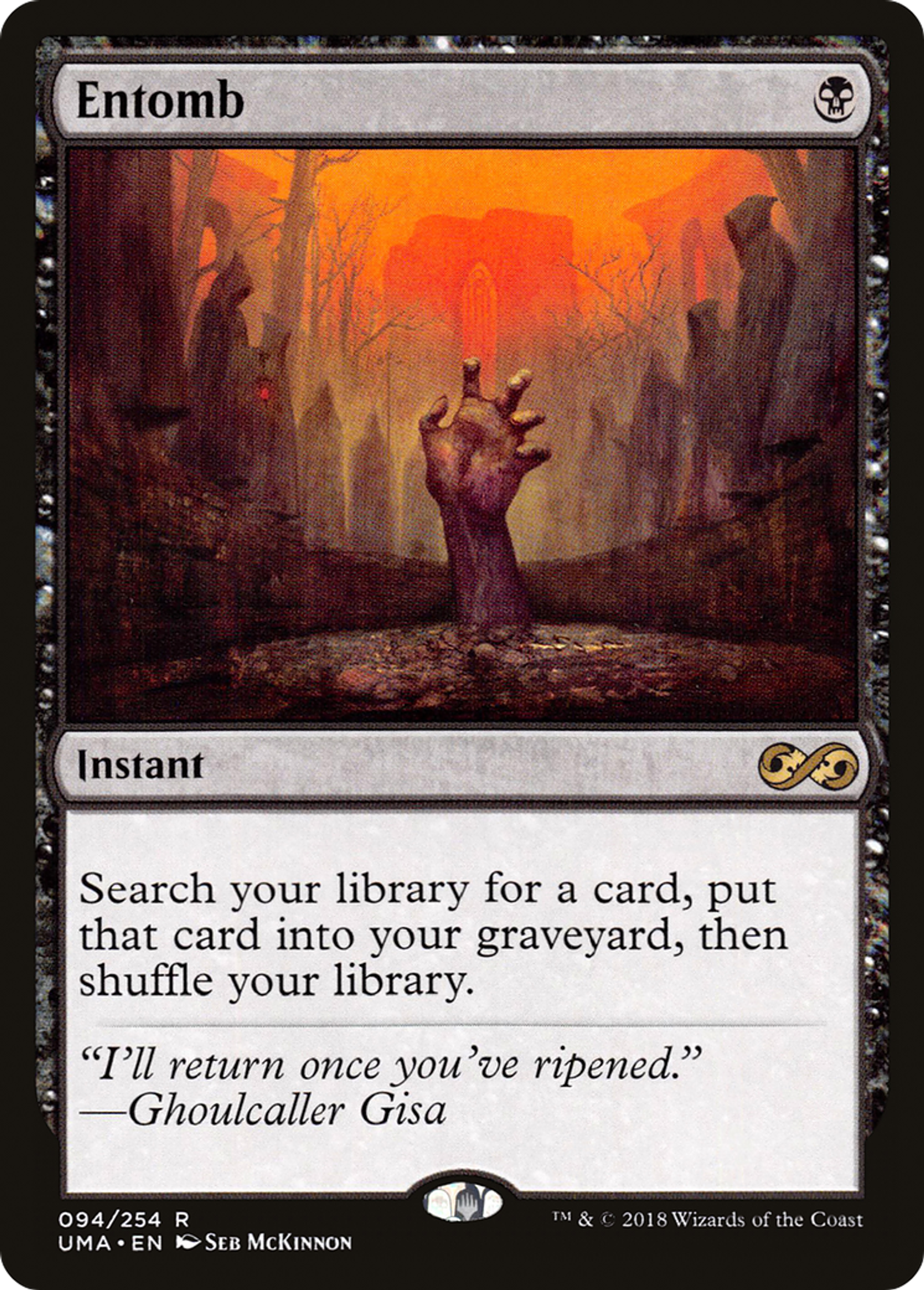 Entomb — Ultimate Masters — Magic: The Gathering