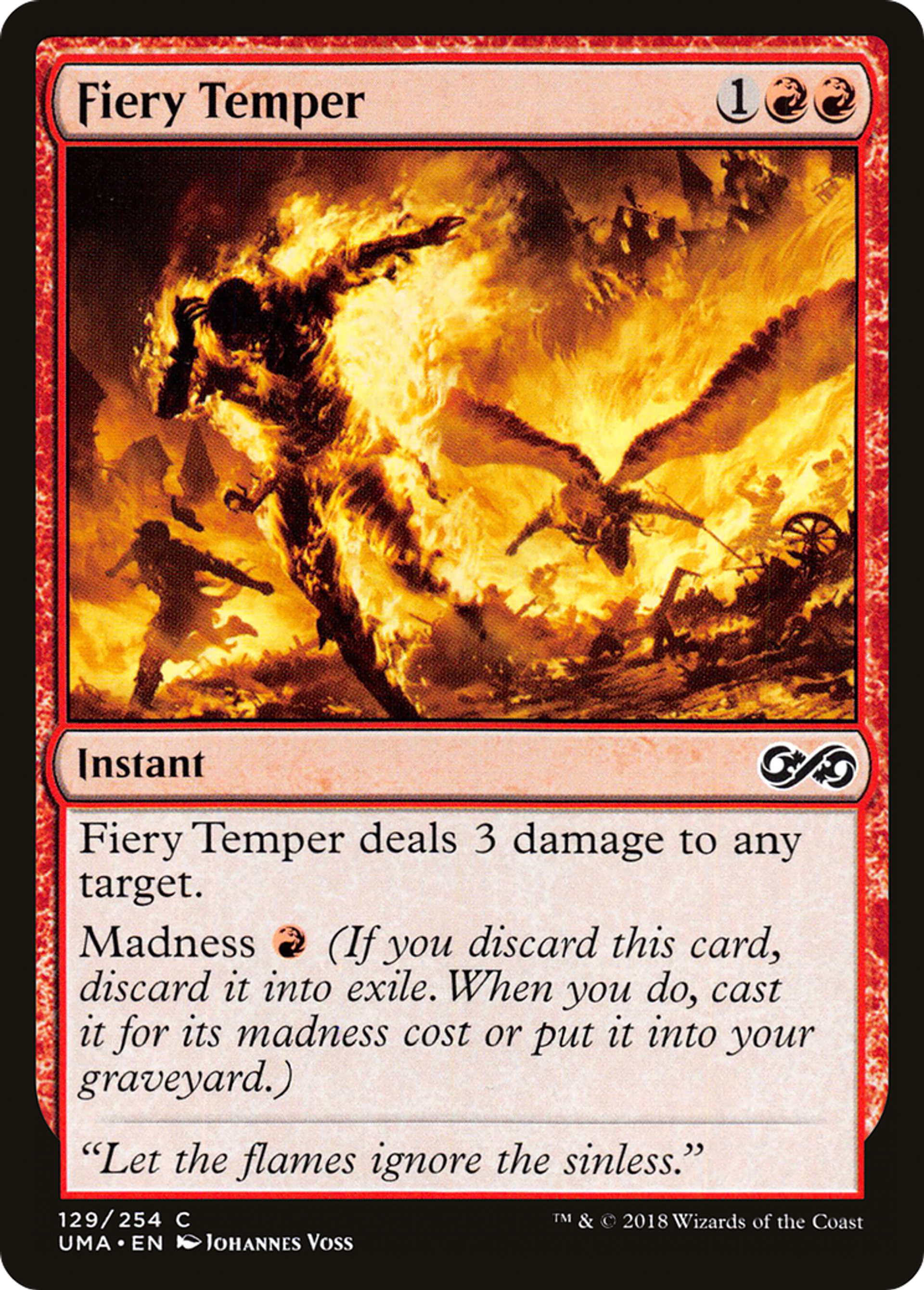 Fiery Temper — Ultimate Masters — Magic: The Gathering