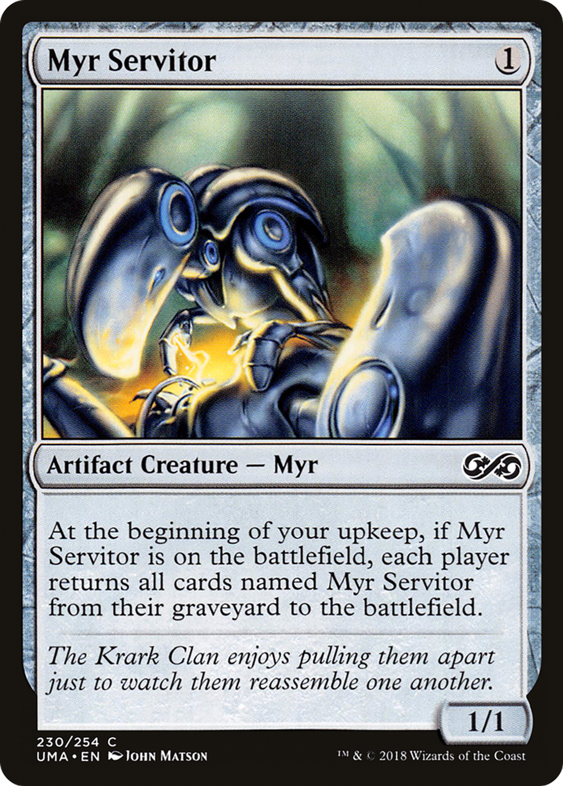 Myr Servitor — Ultimate Masters — Magic: The Gathering