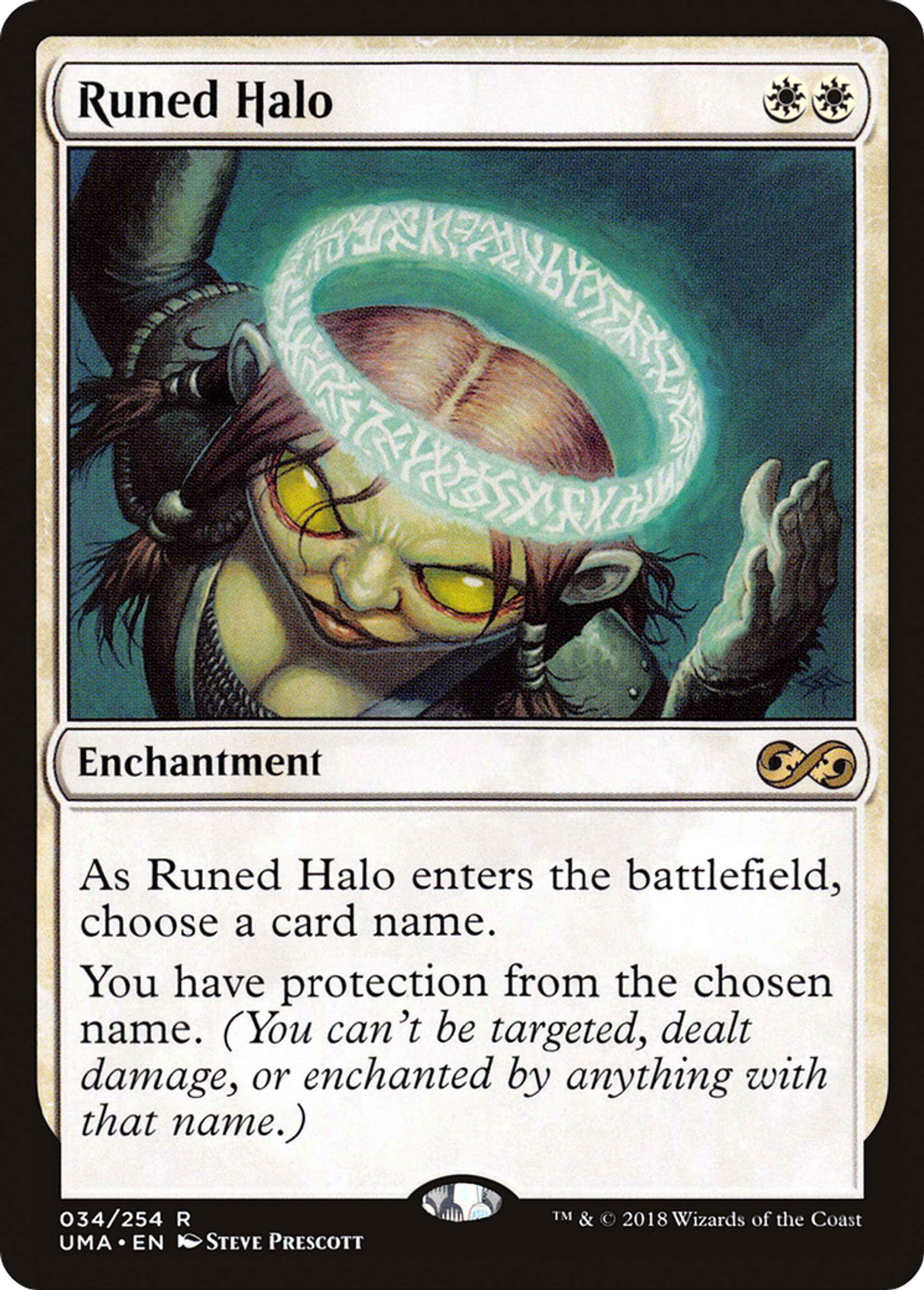 Runed Halo — Ultimate Masters — Magic: The Gathering