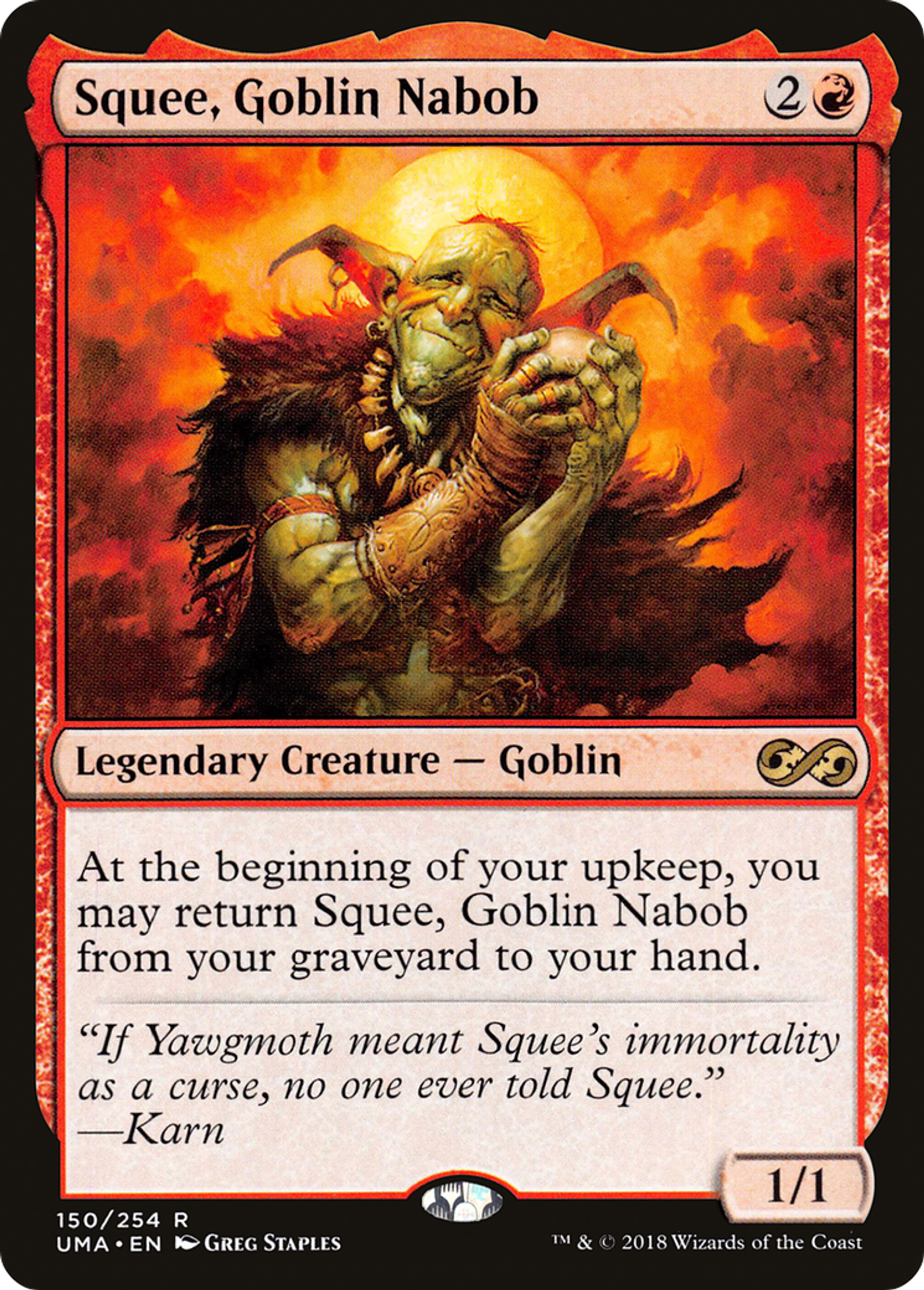 Squee, Goblin Nabob — Ultimate Masters — Magic: The Gathering