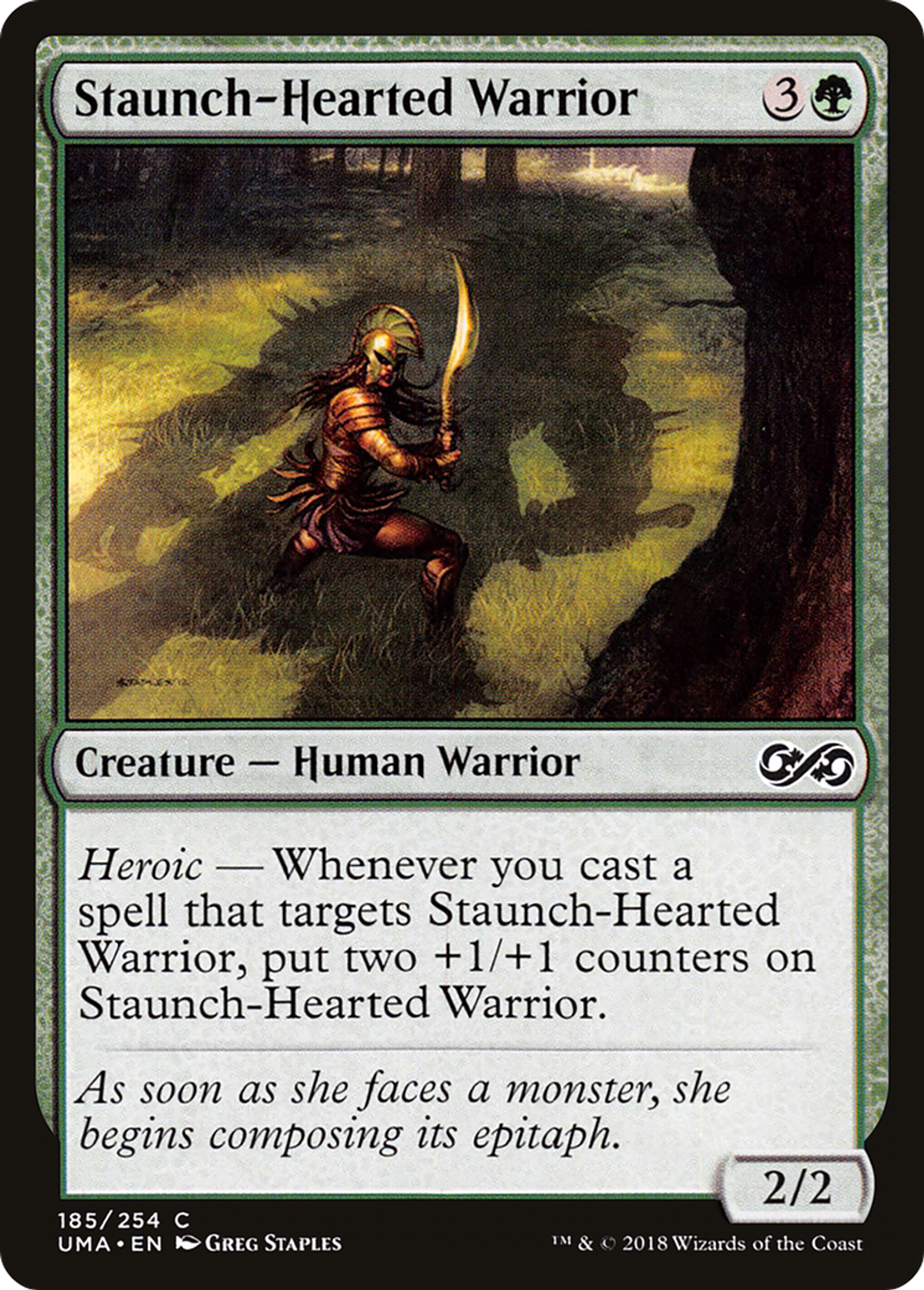 Staunch-Hearted Warrior — Ultimate Masters — Magic: The Gathering