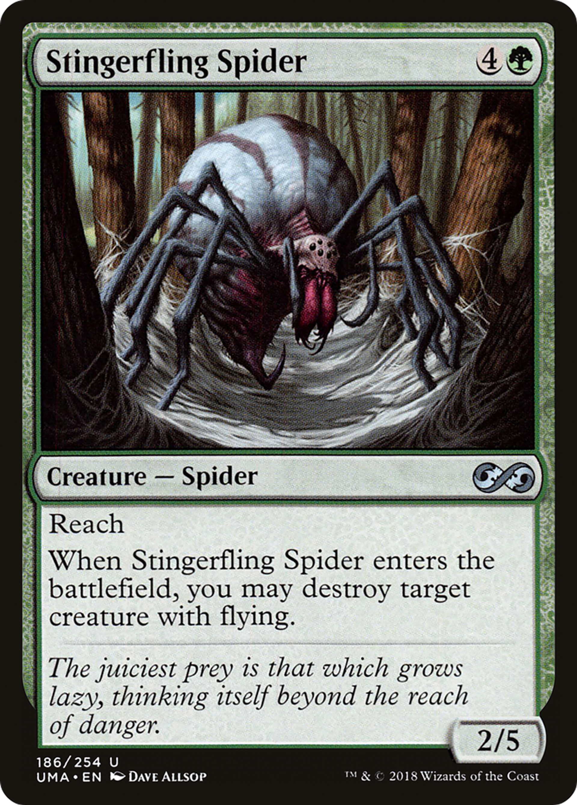 Stingerfling Spider — Ultimate Masters — Magic: The Gathering