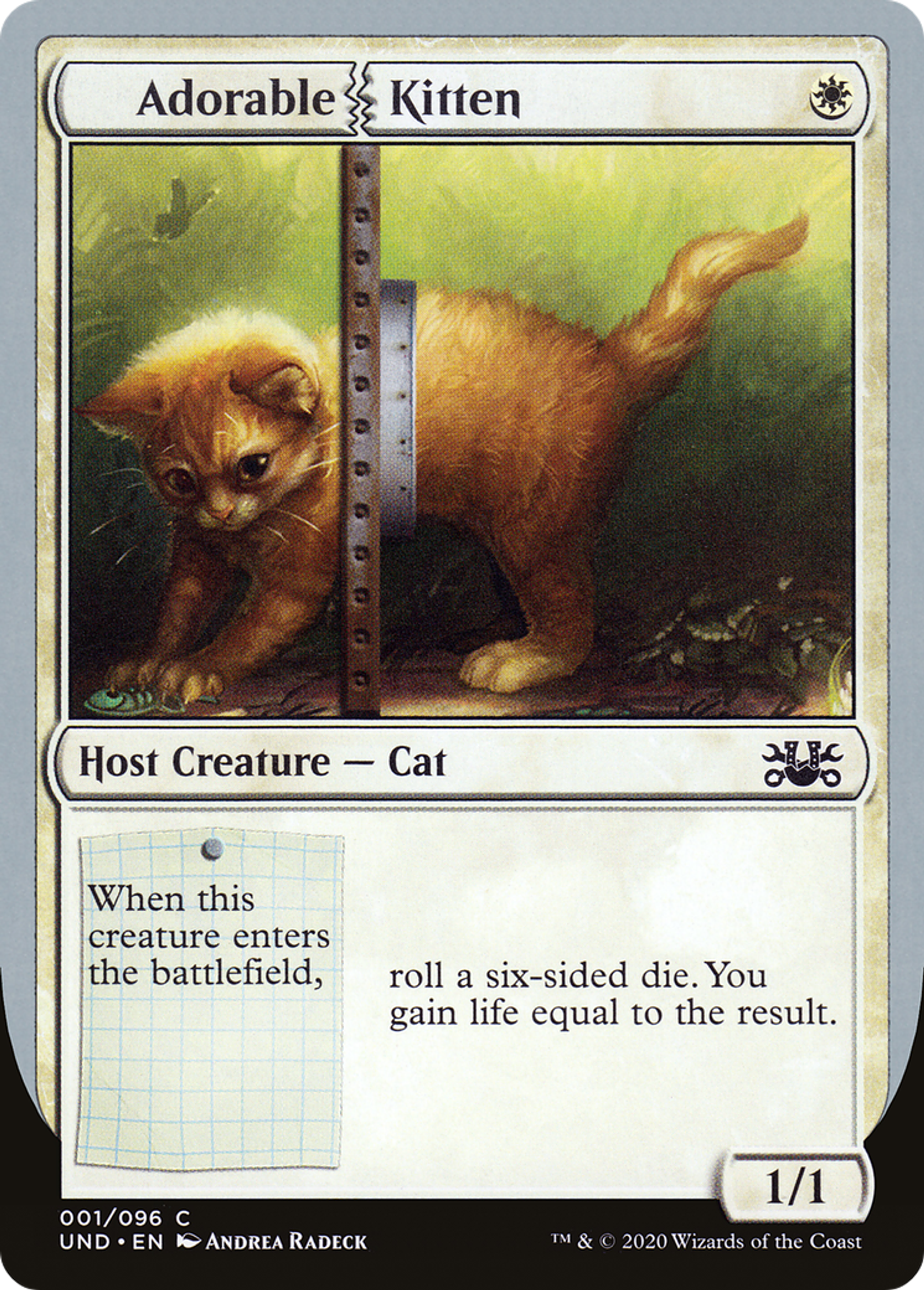 Adorable Kitten — Unsanctioned — Magic: The Gathering