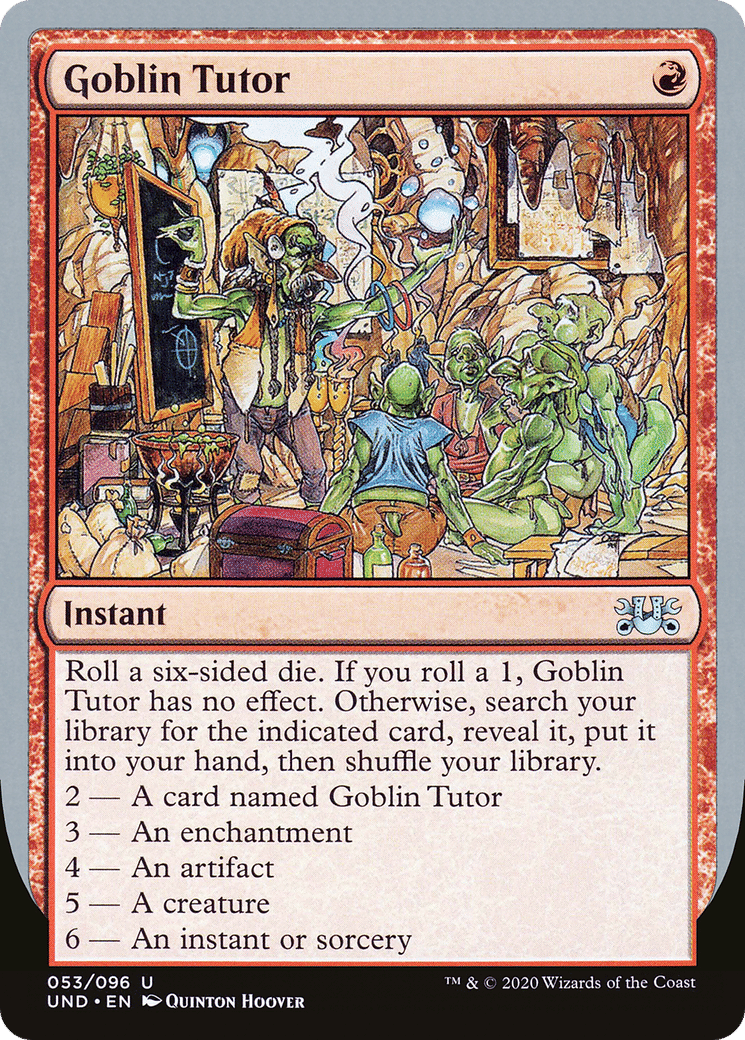 Goblin Tutor — Unsanctioned — Magic: The Gathering