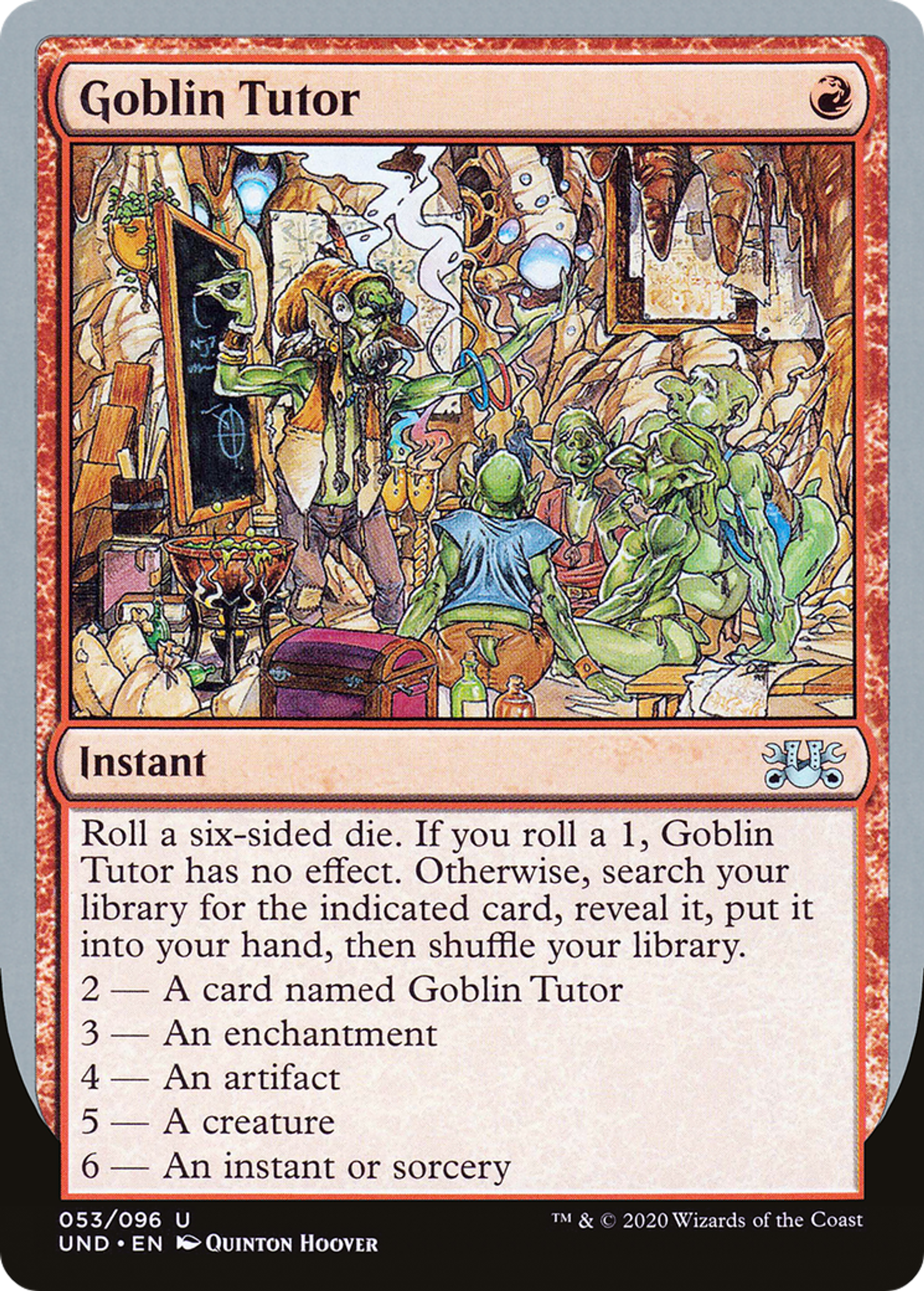 Goblin Tutor — Unsanctioned — Magic: The Gathering