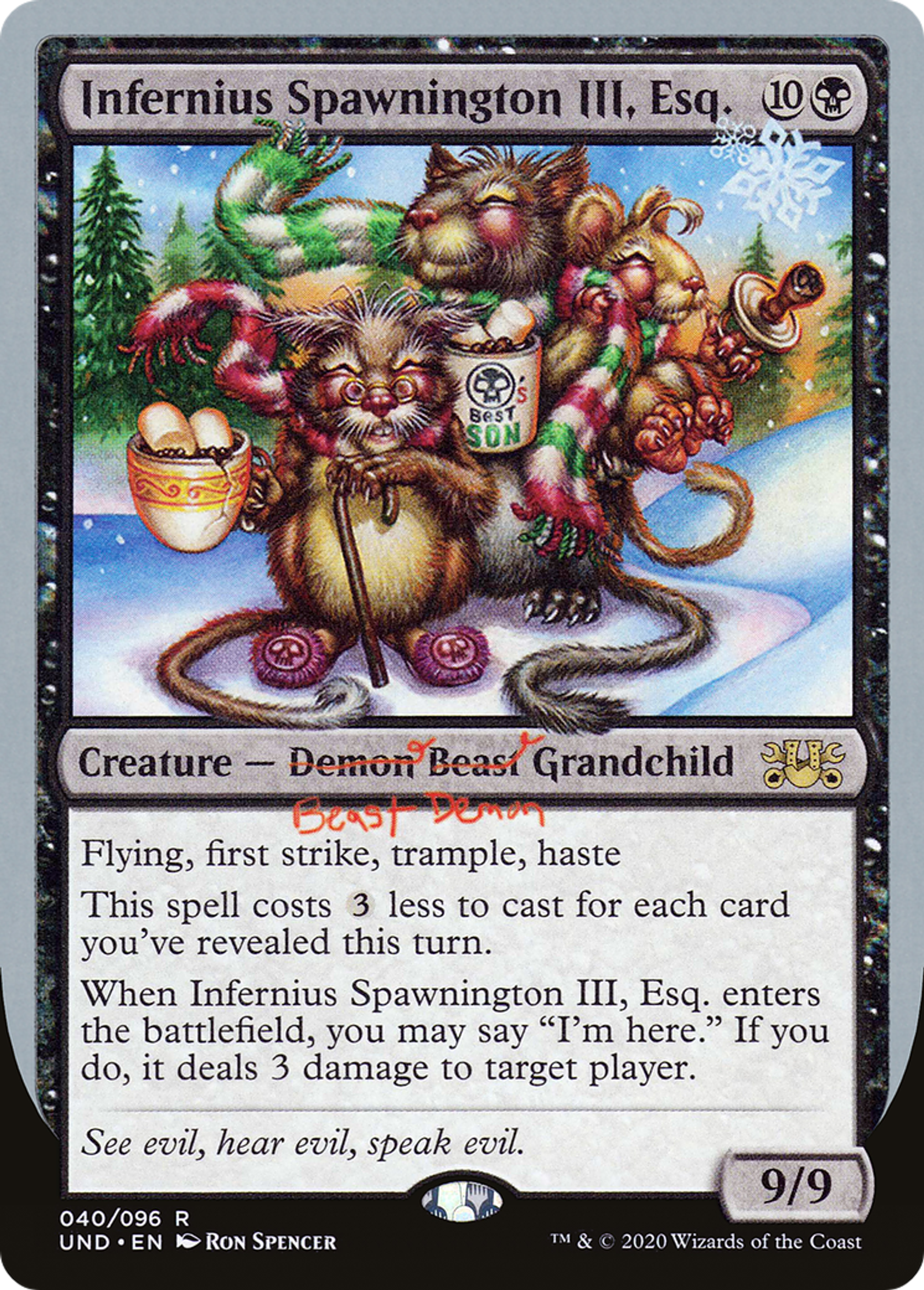 Infernius Spawnington III, Esq. — Unsanctioned — Magic: The Gathering