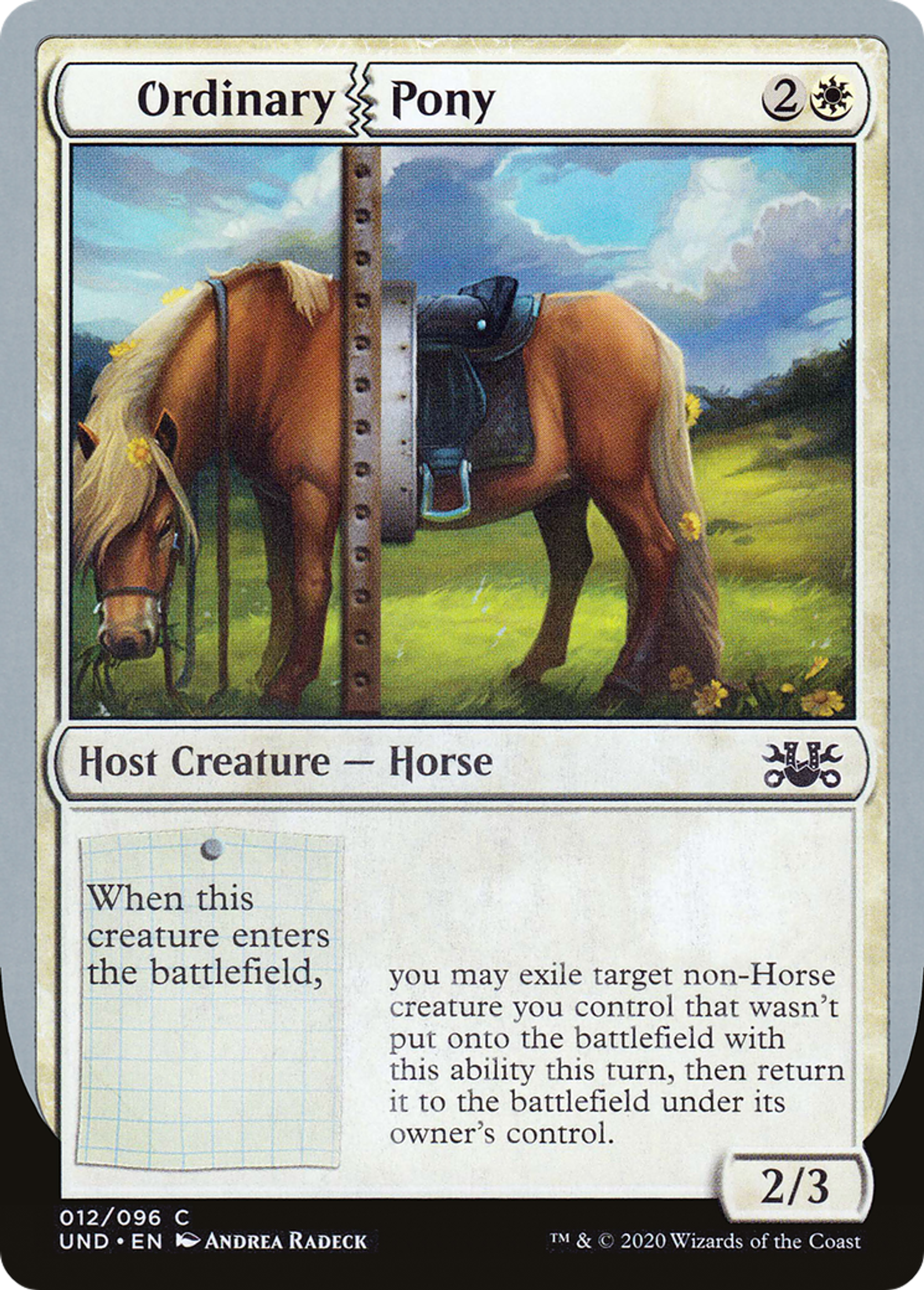 Ordinary Pony — Unsanctioned — Magic: The Gathering