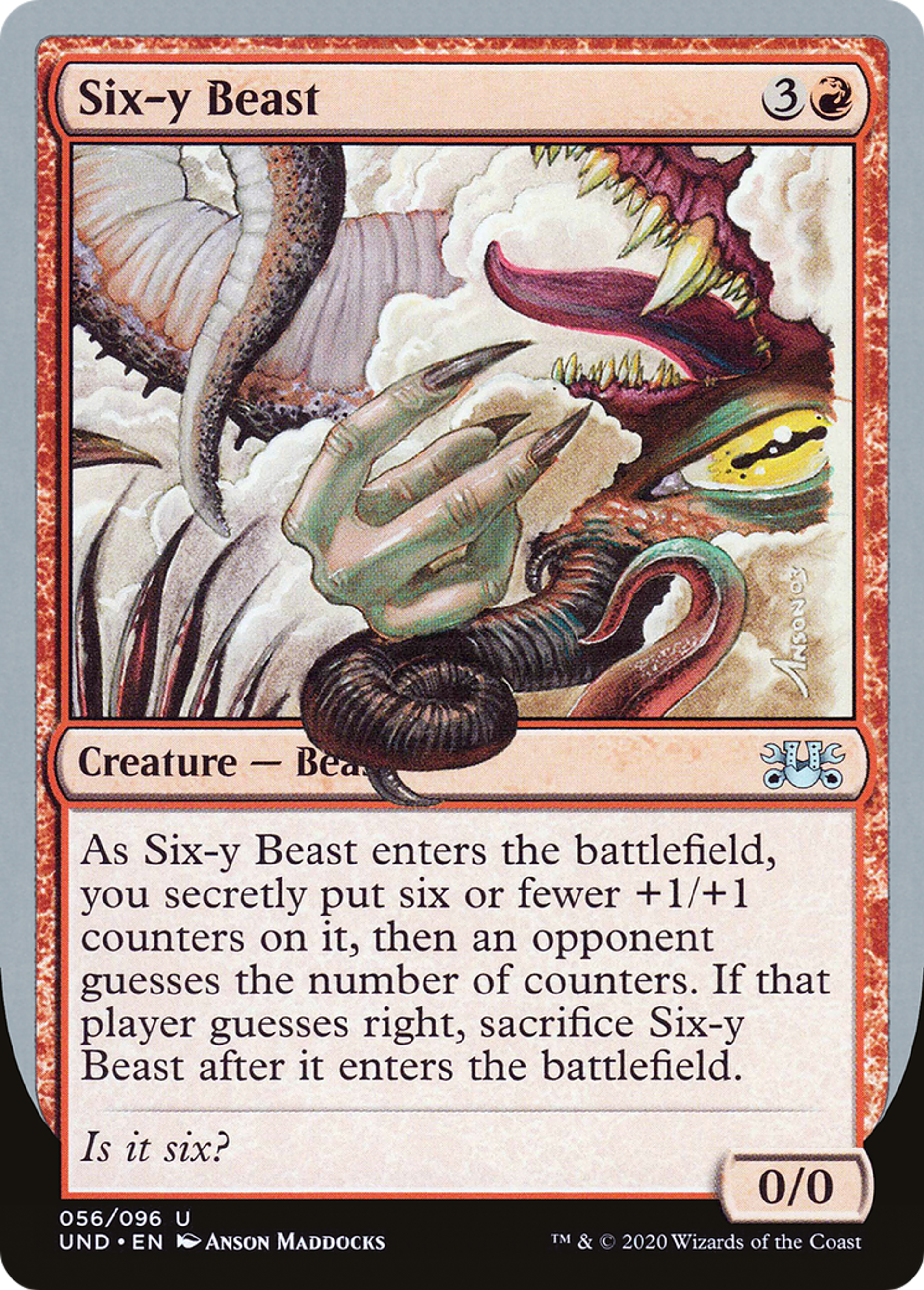 Six-y Beast — Unsanctioned — Magic: The Gathering