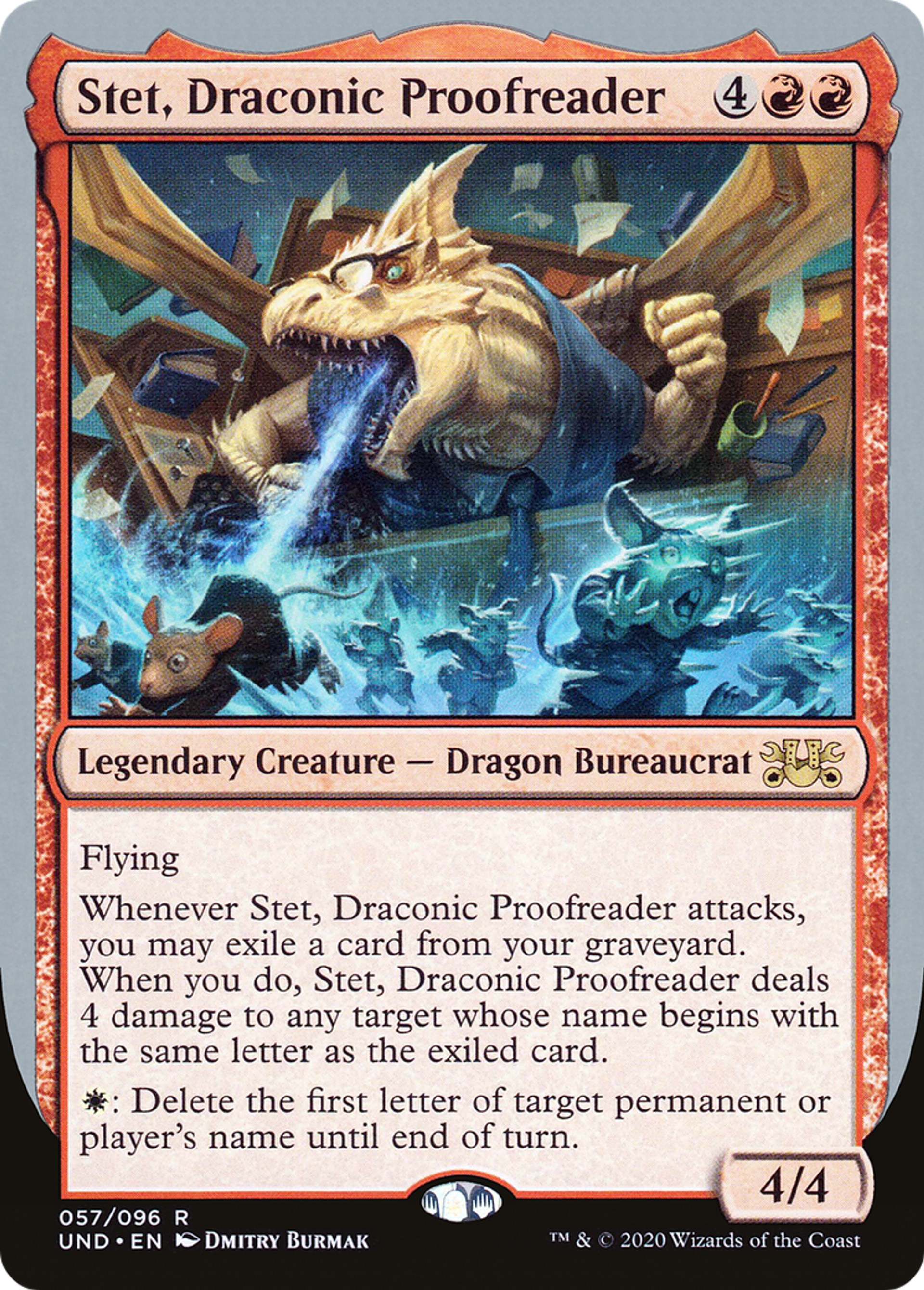 Stet, Draconic Proofreader — Unsanctioned — Magic: The Gathering