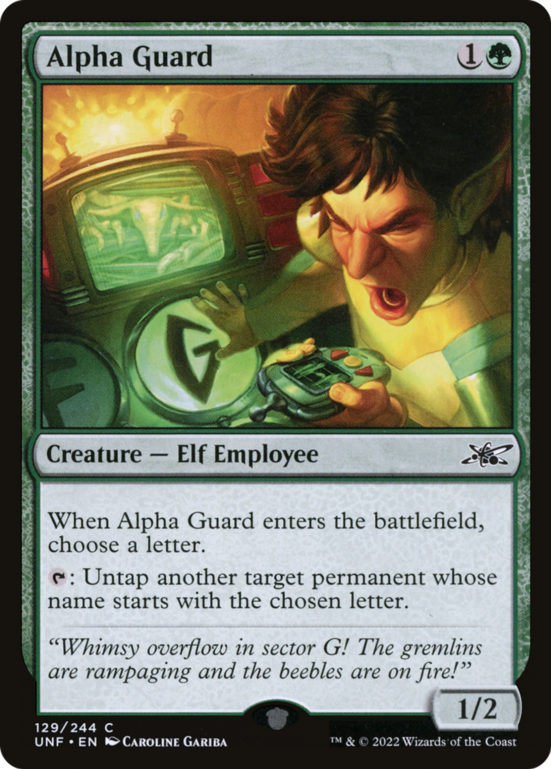 Alpha Guard — Unfinity — Magic: The Gathering