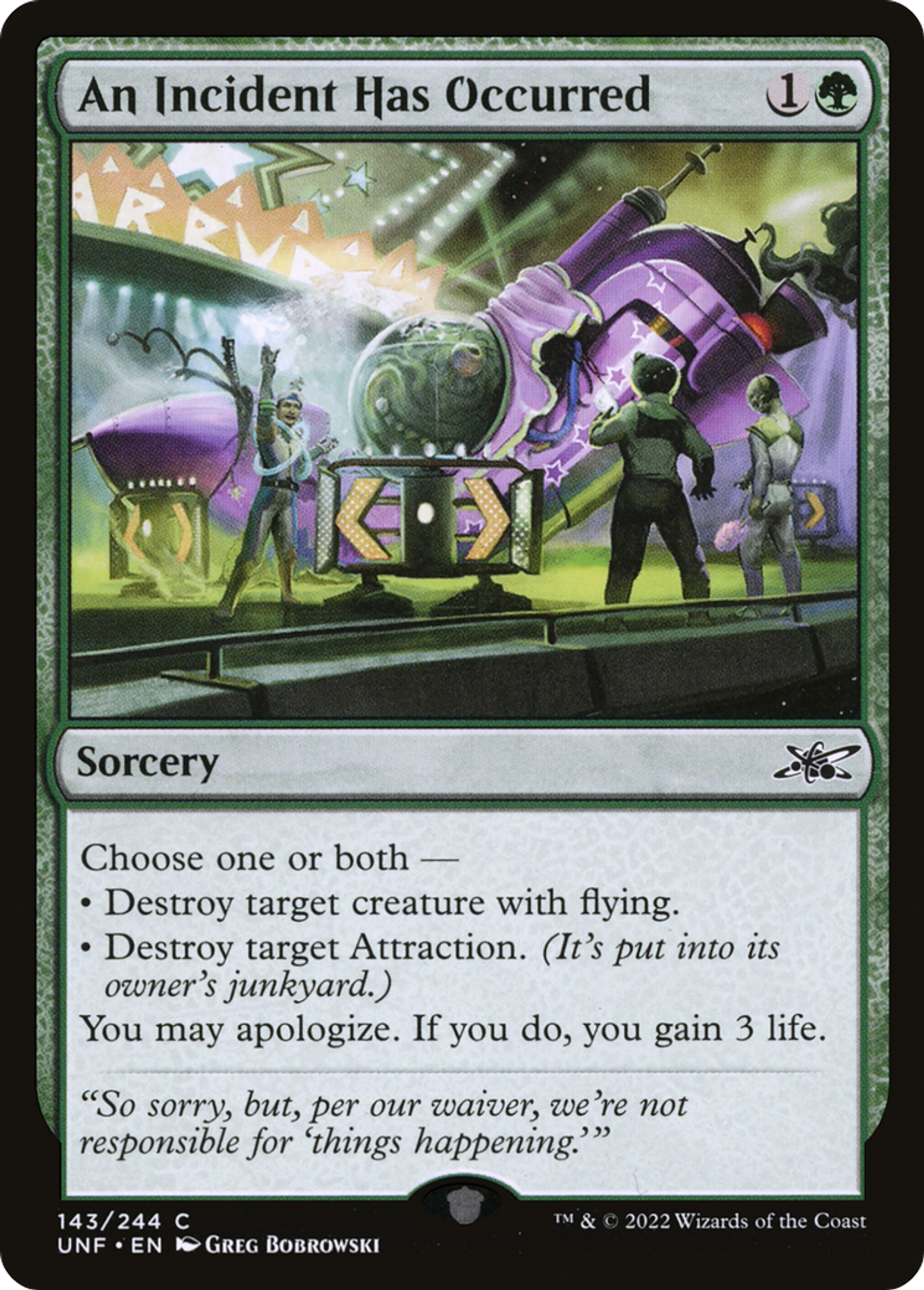 An Incident Has Occurred — Unfinity — Magic: The Gathering