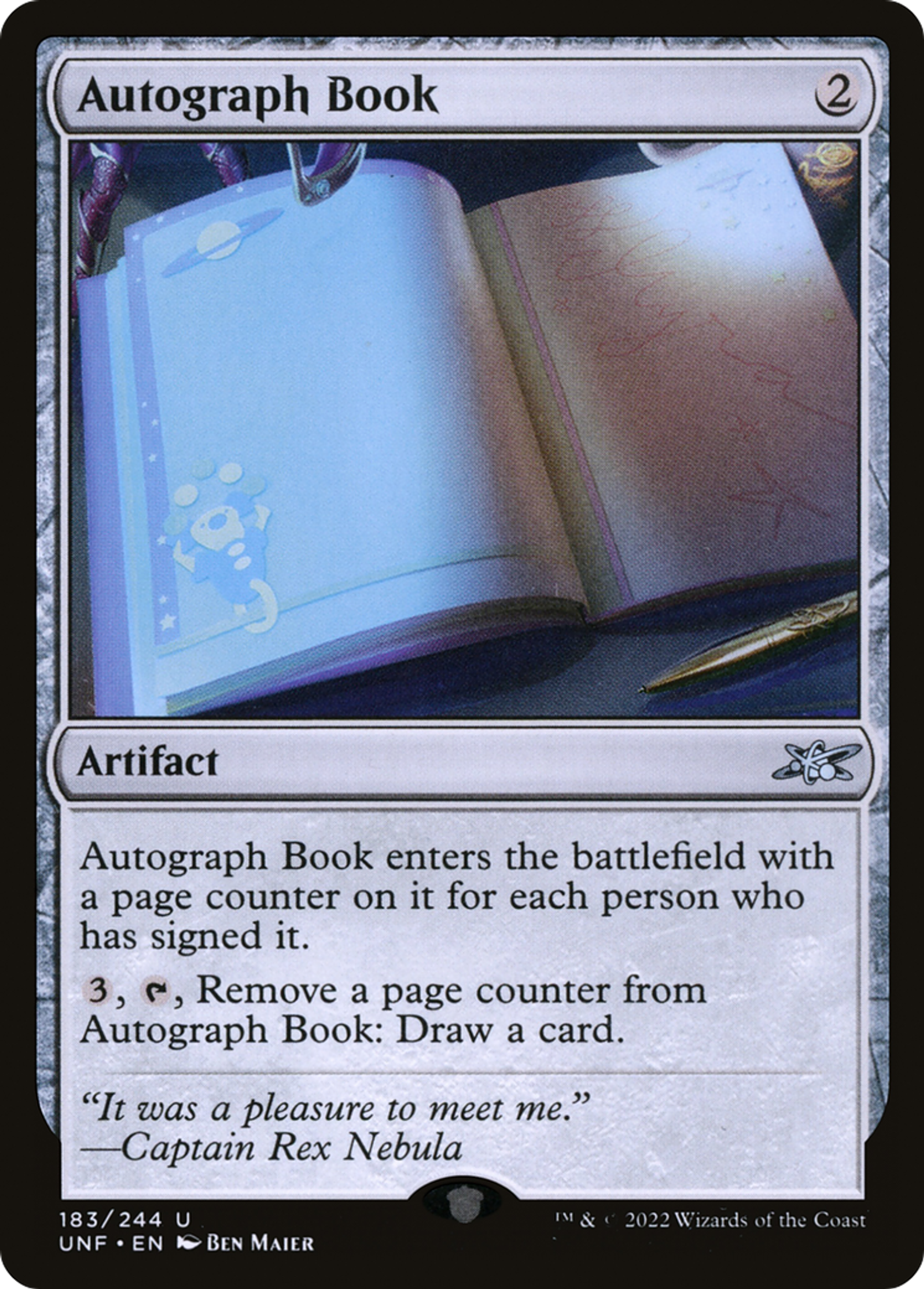 Autograph Book — Unfinity — Magic: The Gathering