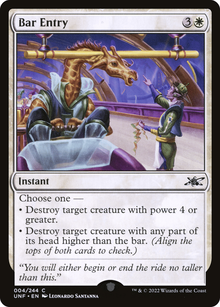 Bar Entry — Unfinity — Magic: The Gathering
