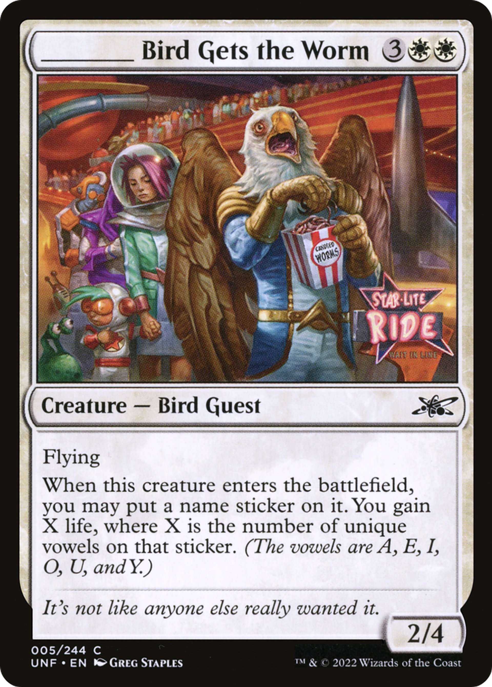 _____ Bird Gets the Worm — Unfinity — Magic: The Gathering