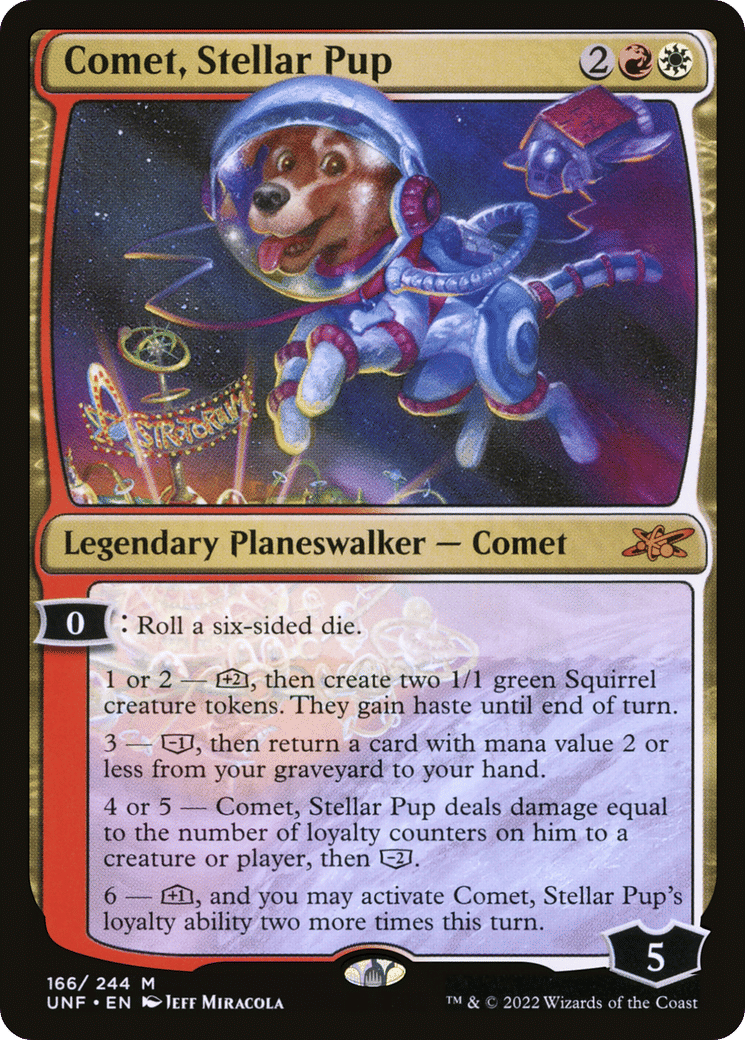 Comet, Stellar Pup — Unfinity — Magic: The Gathering