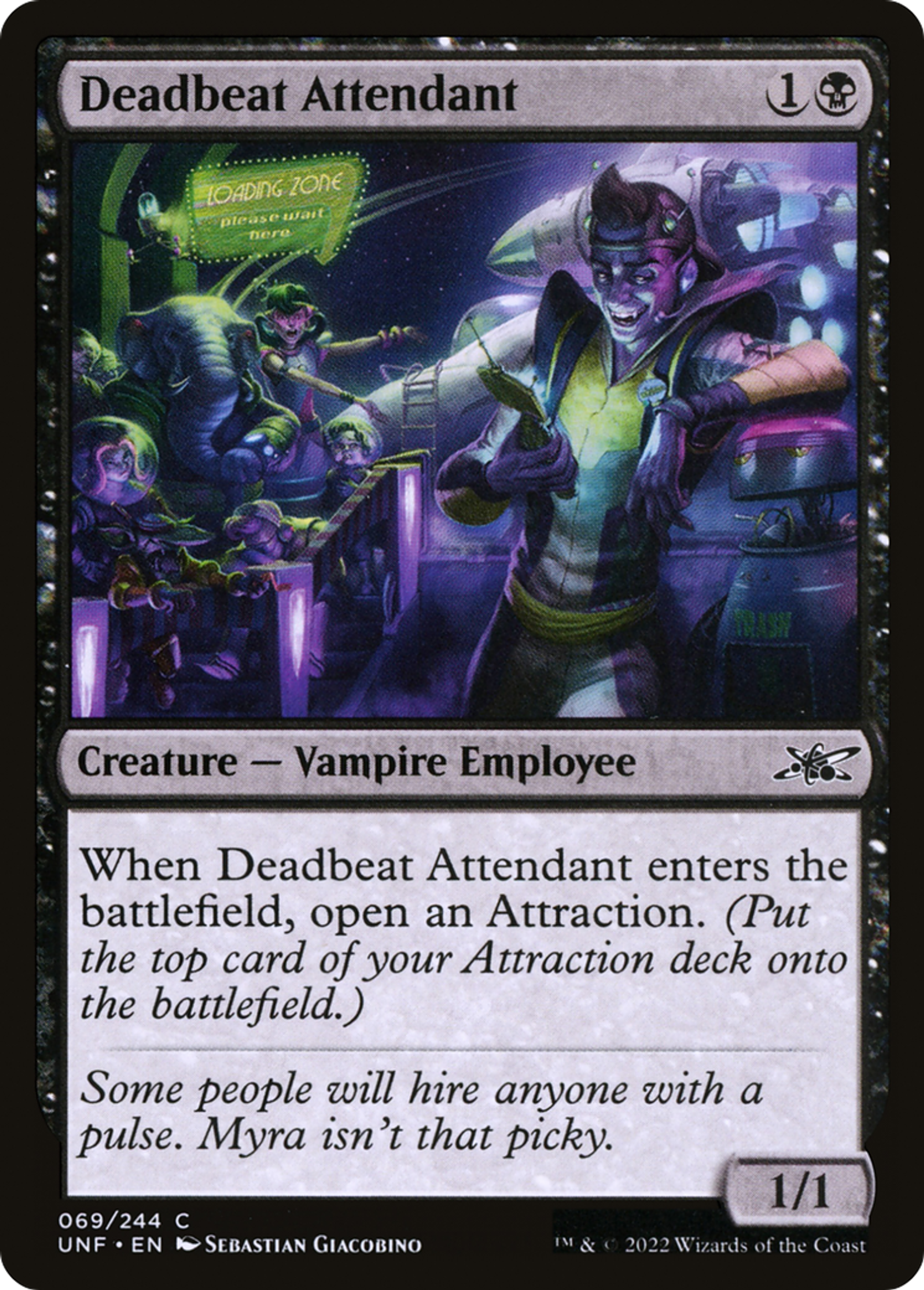 Deadbeat Attendant — Unfinity — Magic: The Gathering