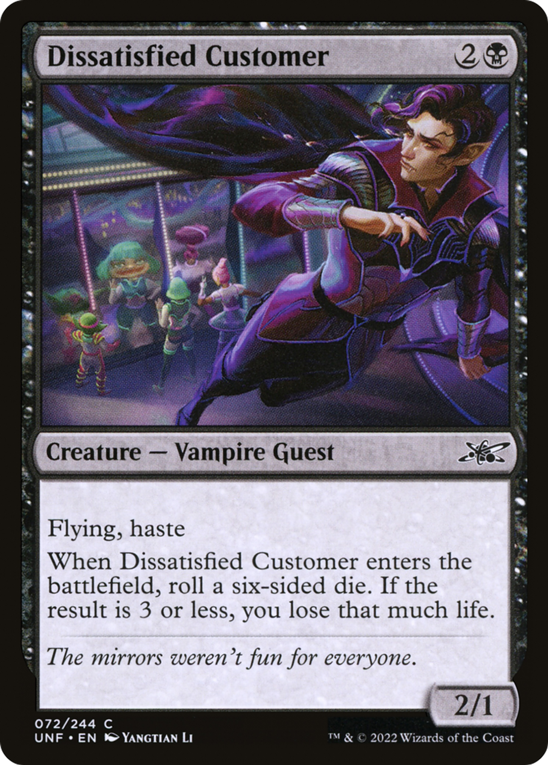 Dissatisfied Customer — Unfinity — Magic: The Gathering