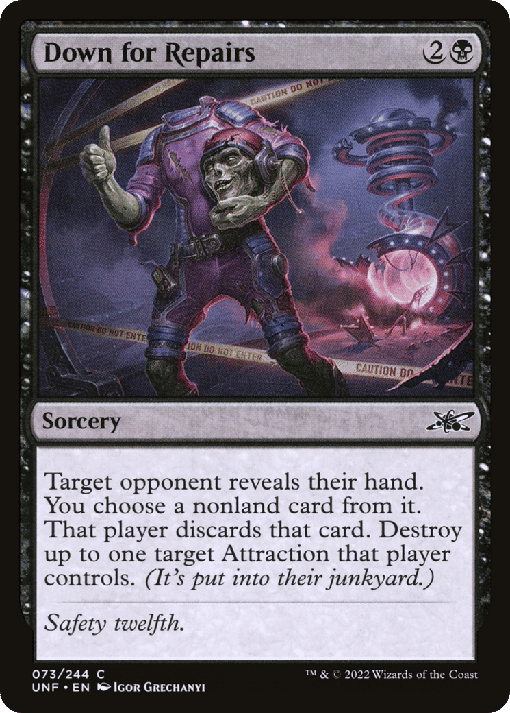 Down for Repairs — Unfinity — Magic: The Gathering