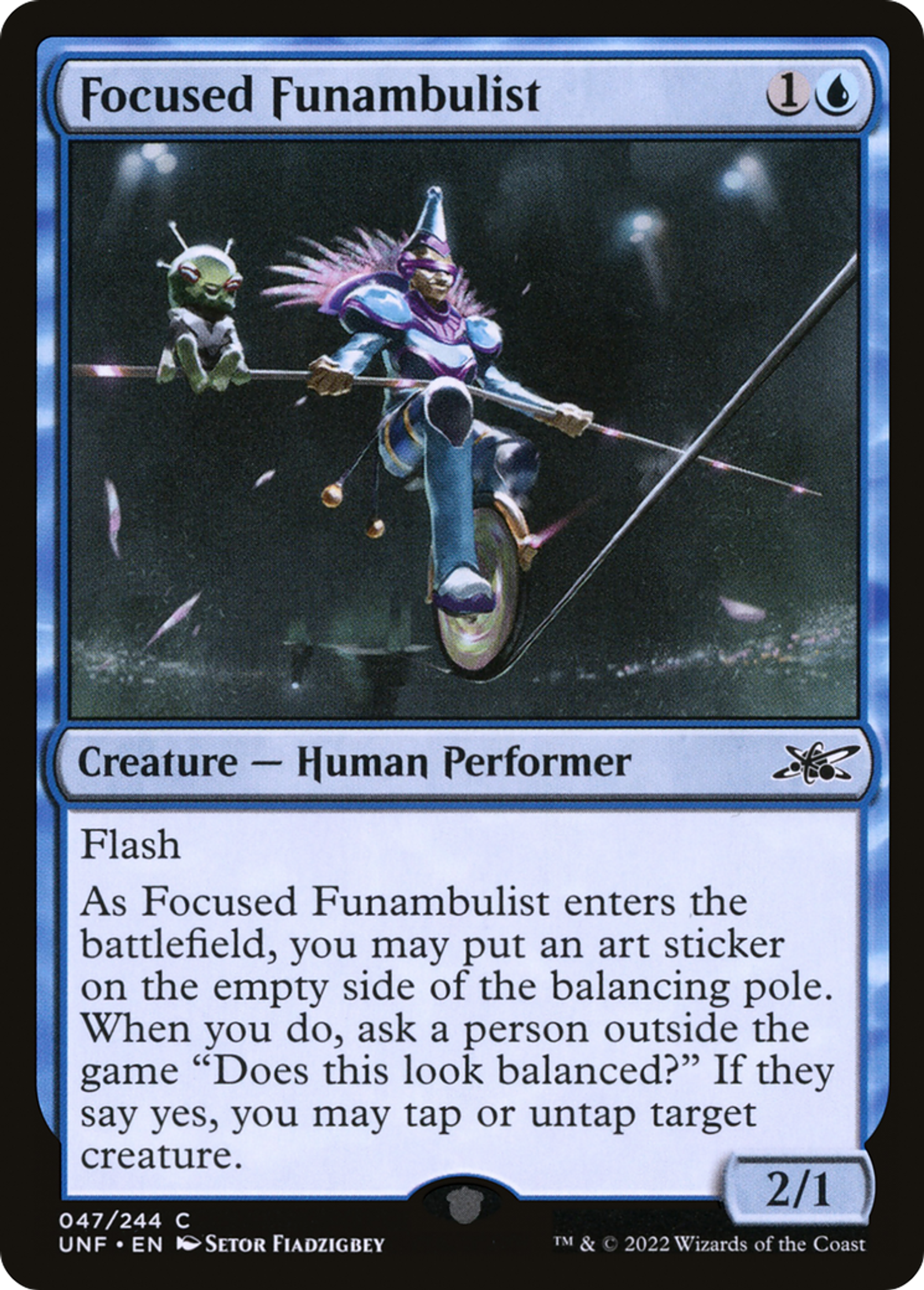Focused Funambulist — Unfinity — Magic: The Gathering