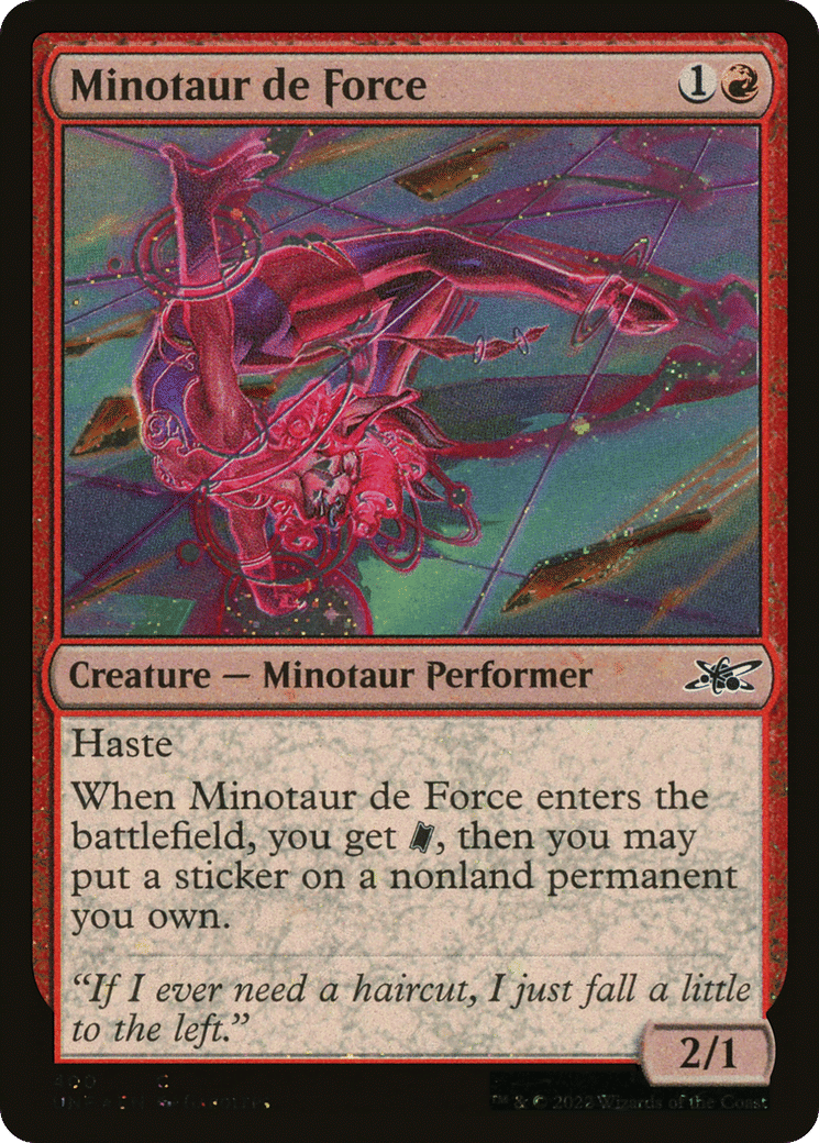 Minotaur de Force — Unfinity — Magic: The Gathering