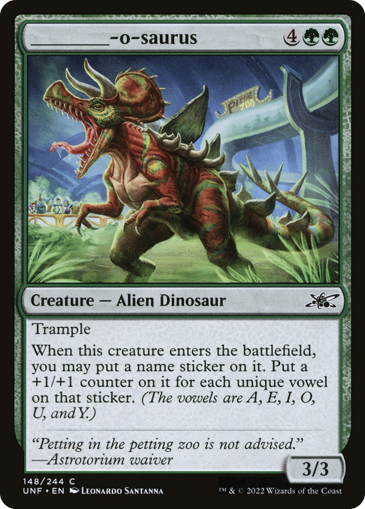 _____-o-saurus — Unfinity — Magic: The Gathering