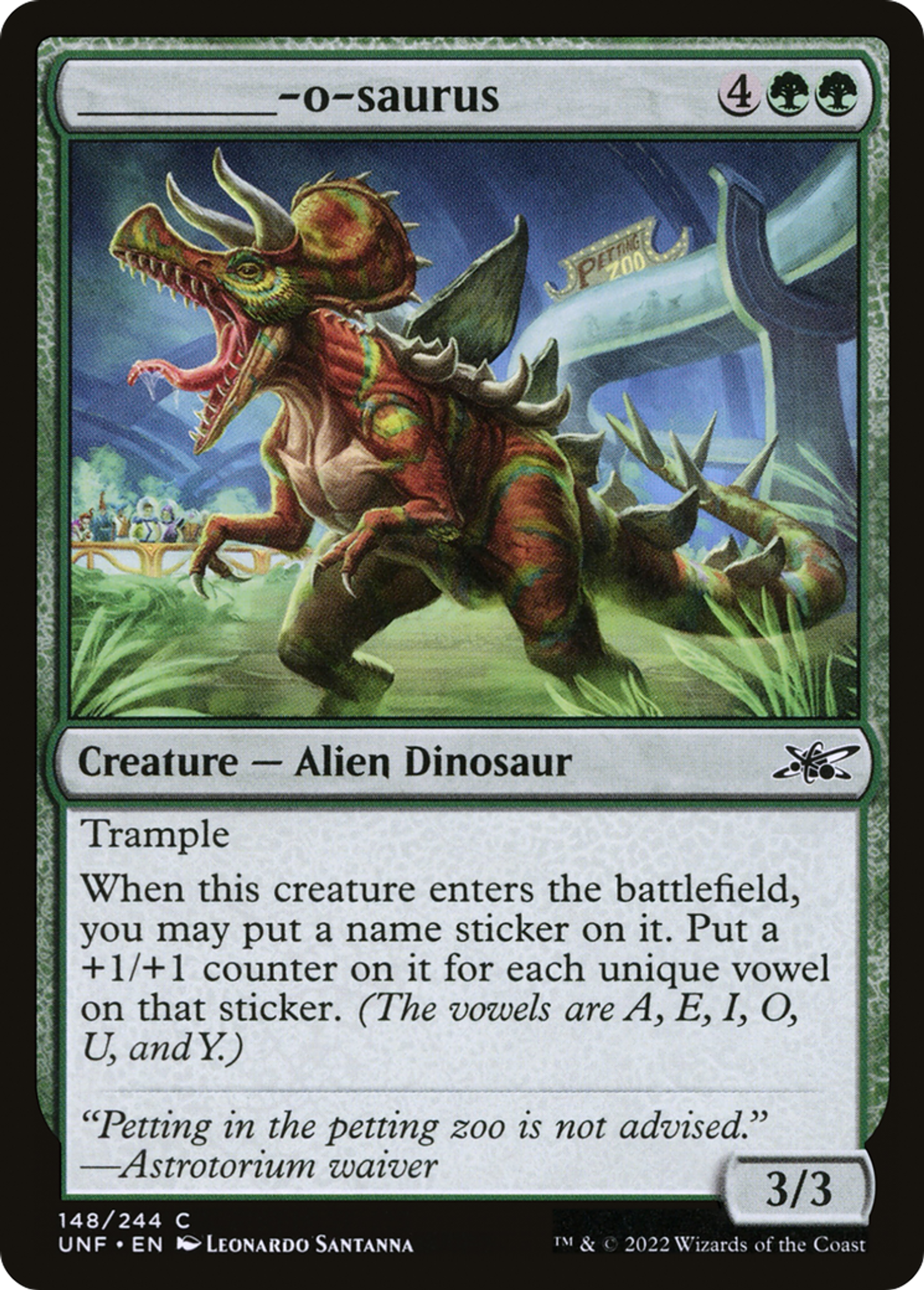 _____-o-saurus — Unfinity — Magic: The Gathering