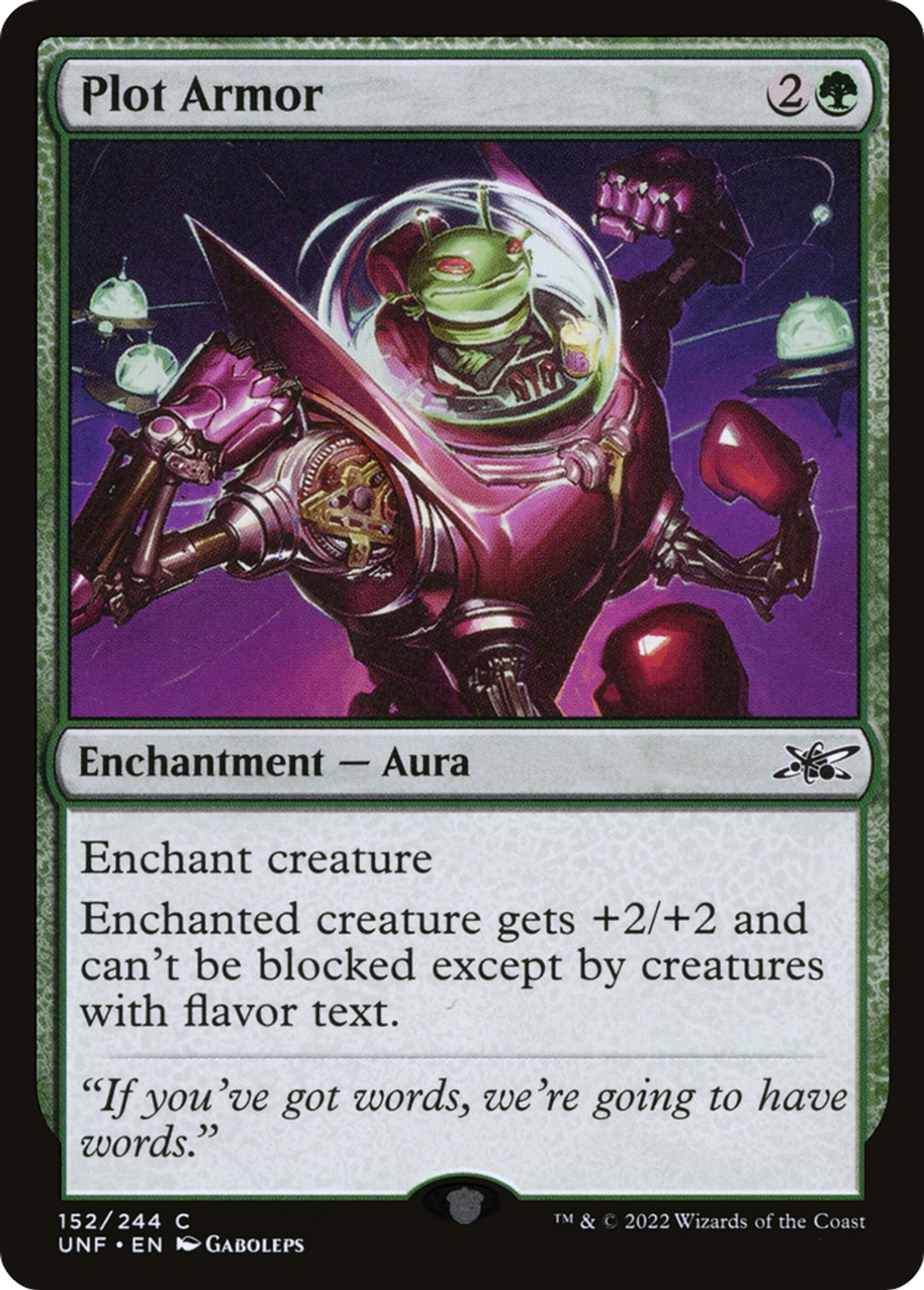 Plot Armor — Unfinity — Magic: The Gathering
