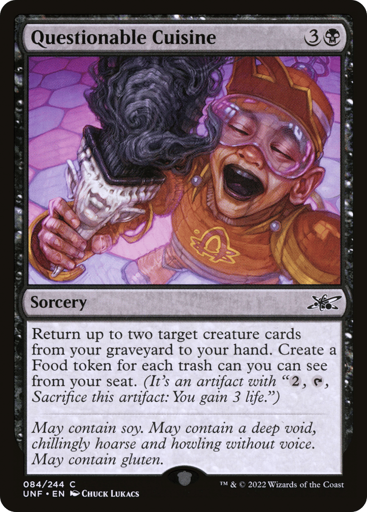 Questionable Cuisine — Unfinity — Magic: The Gathering