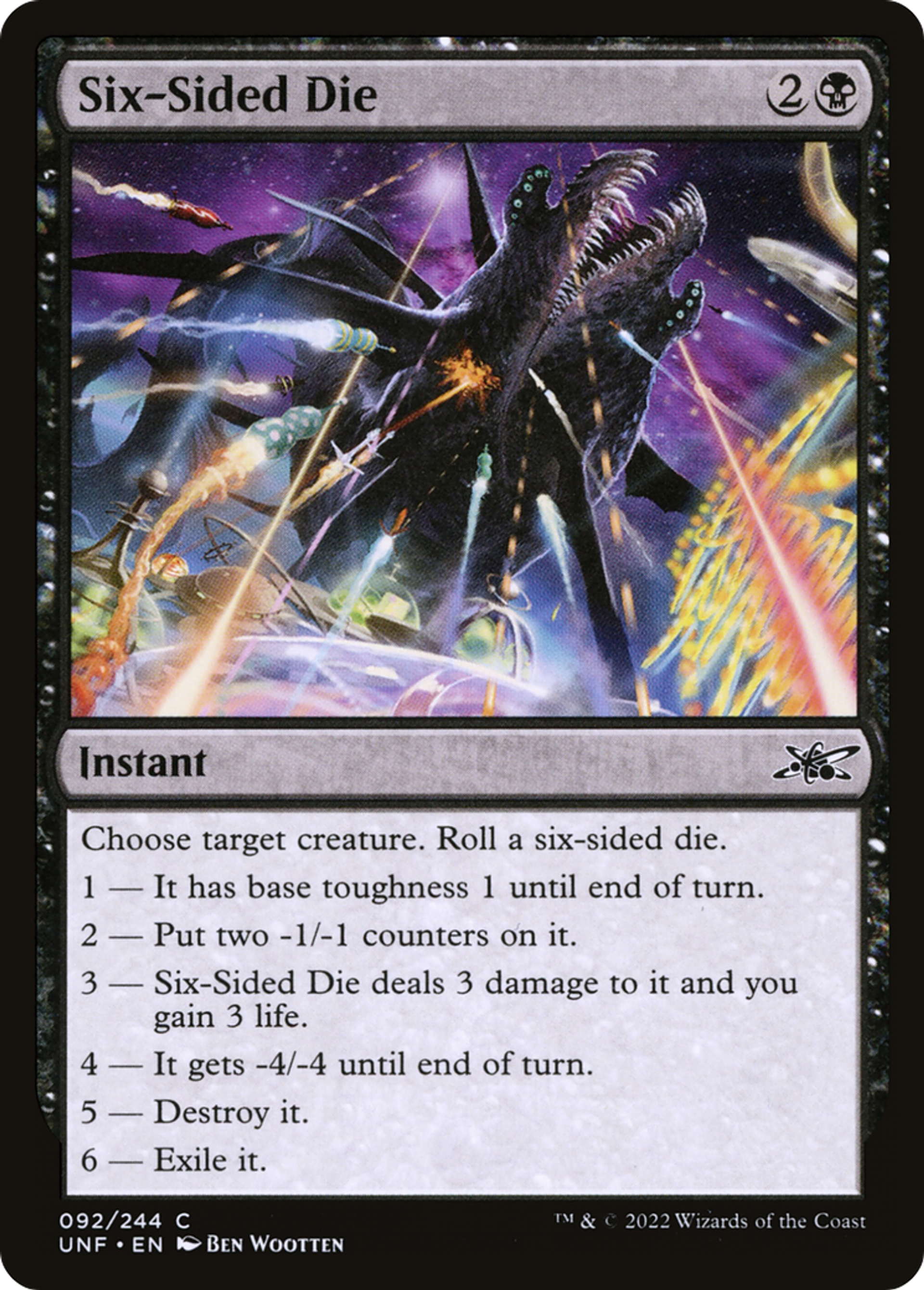 Six-Sided Die — Unfinity — Magic: The Gathering