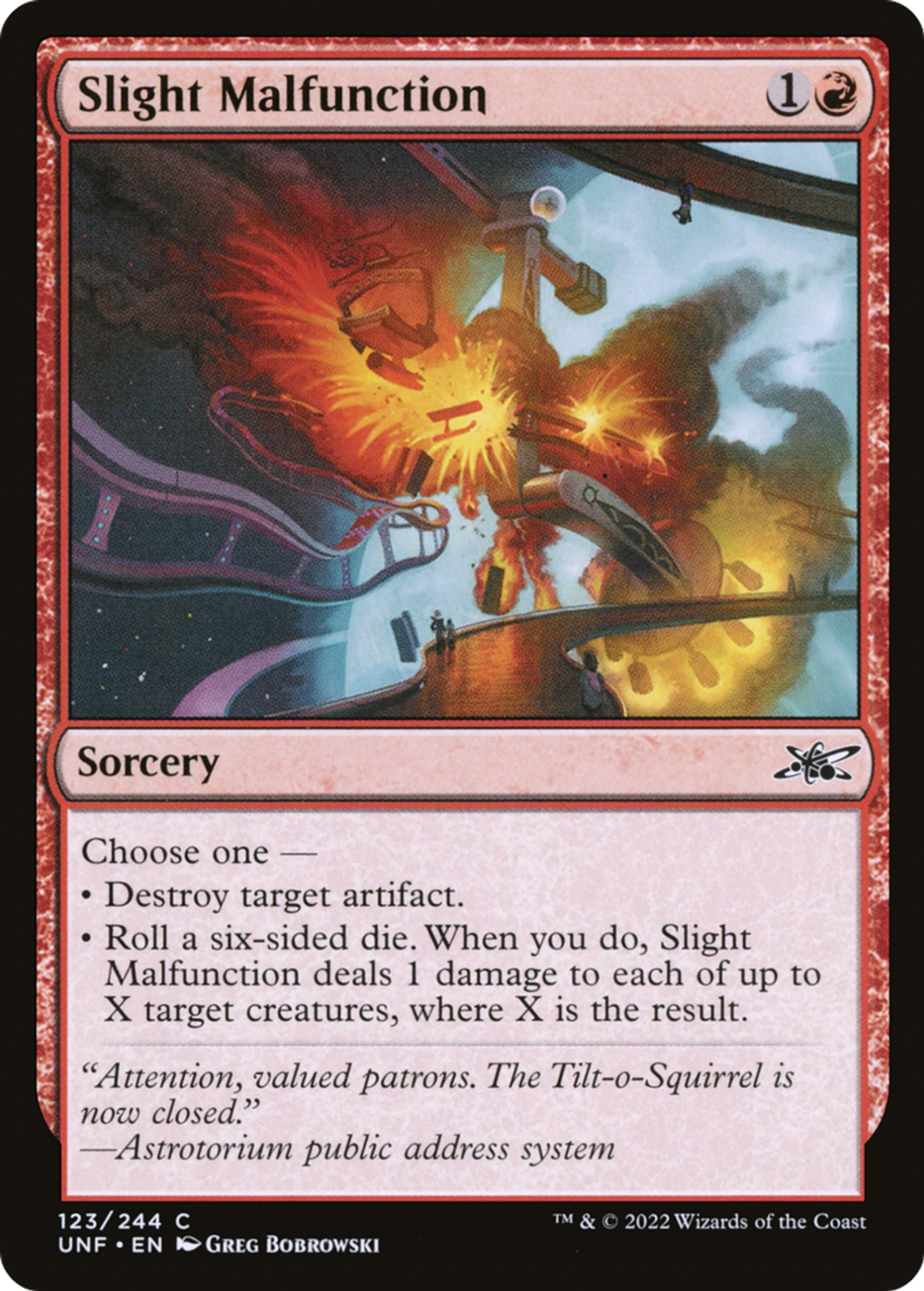 Slight Malfunction — Unfinity — Magic: The Gathering