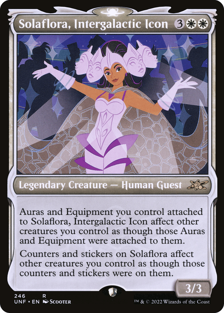 Solaflora, Intergalactic Icon — Unfinity — Magic: The Gathering