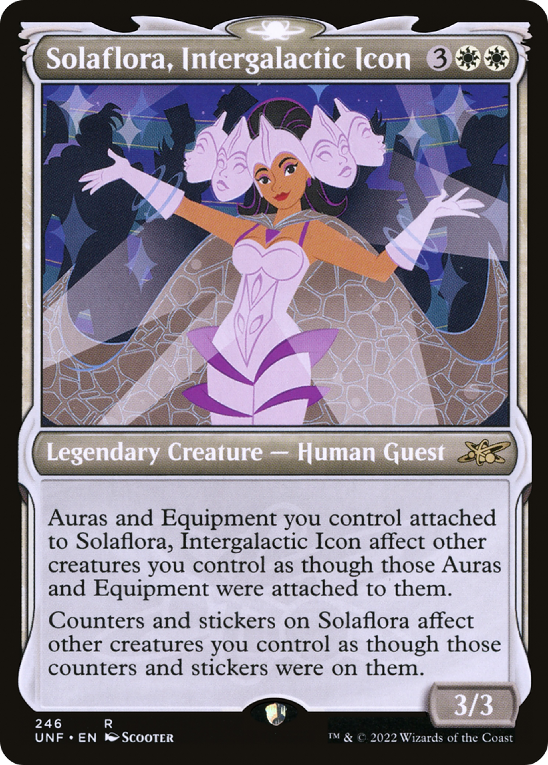 Solaflora, Intergalactic Icon — Unfinity — Magic: The Gathering