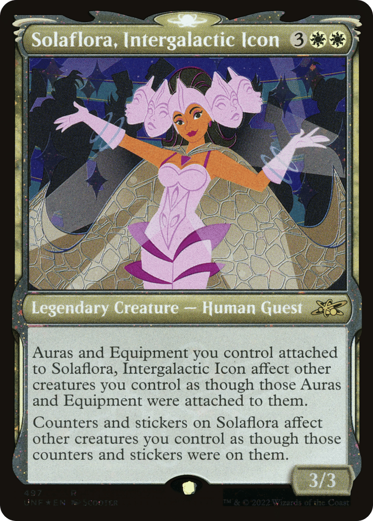 Solaflora, Intergalactic Icon — Unfinity — Magic: The Gathering