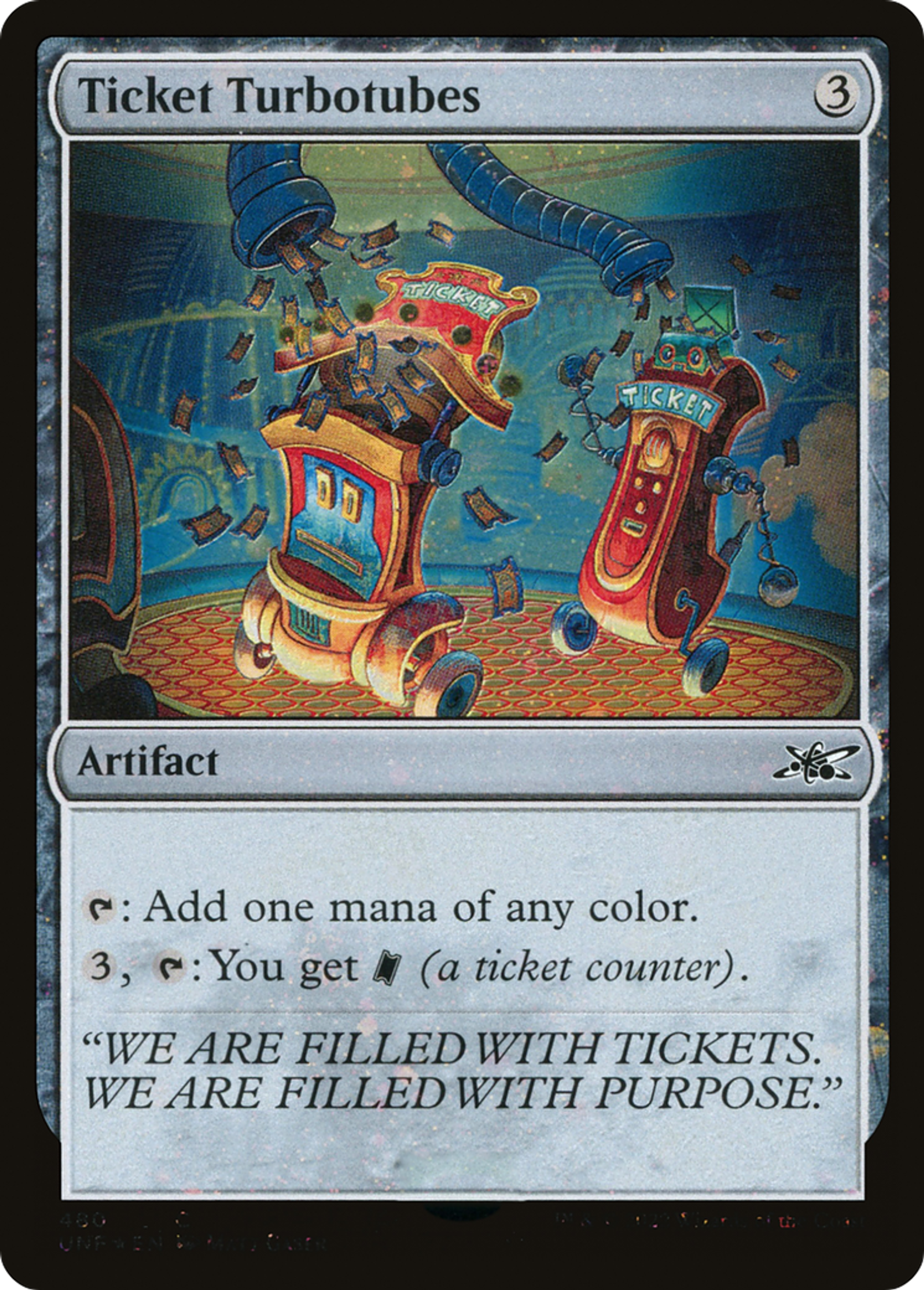 Ticket Turbotubes — Unfinity — Magic: The Gathering