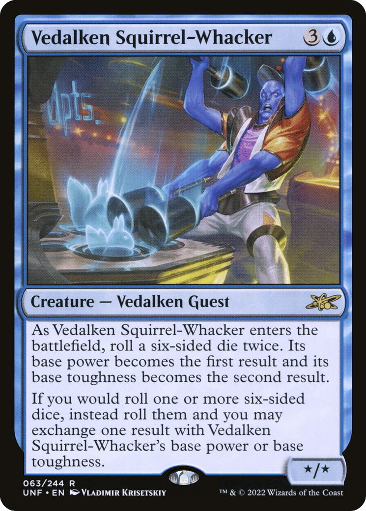 Vedalken Squirrel-Whacker — Unfinity — Magic: The Gathering