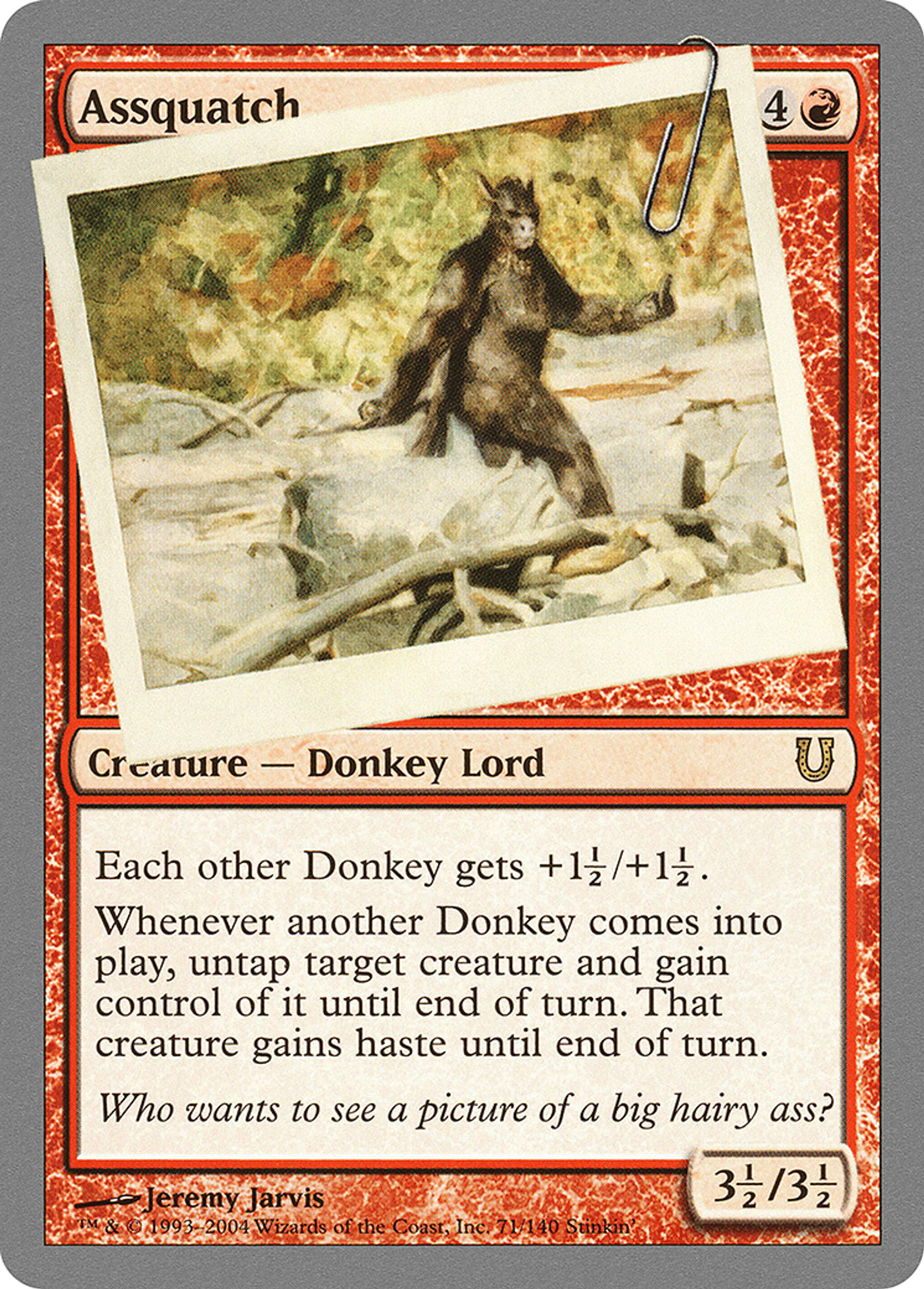 Assquatch — Unhinged — Magic: The Gathering