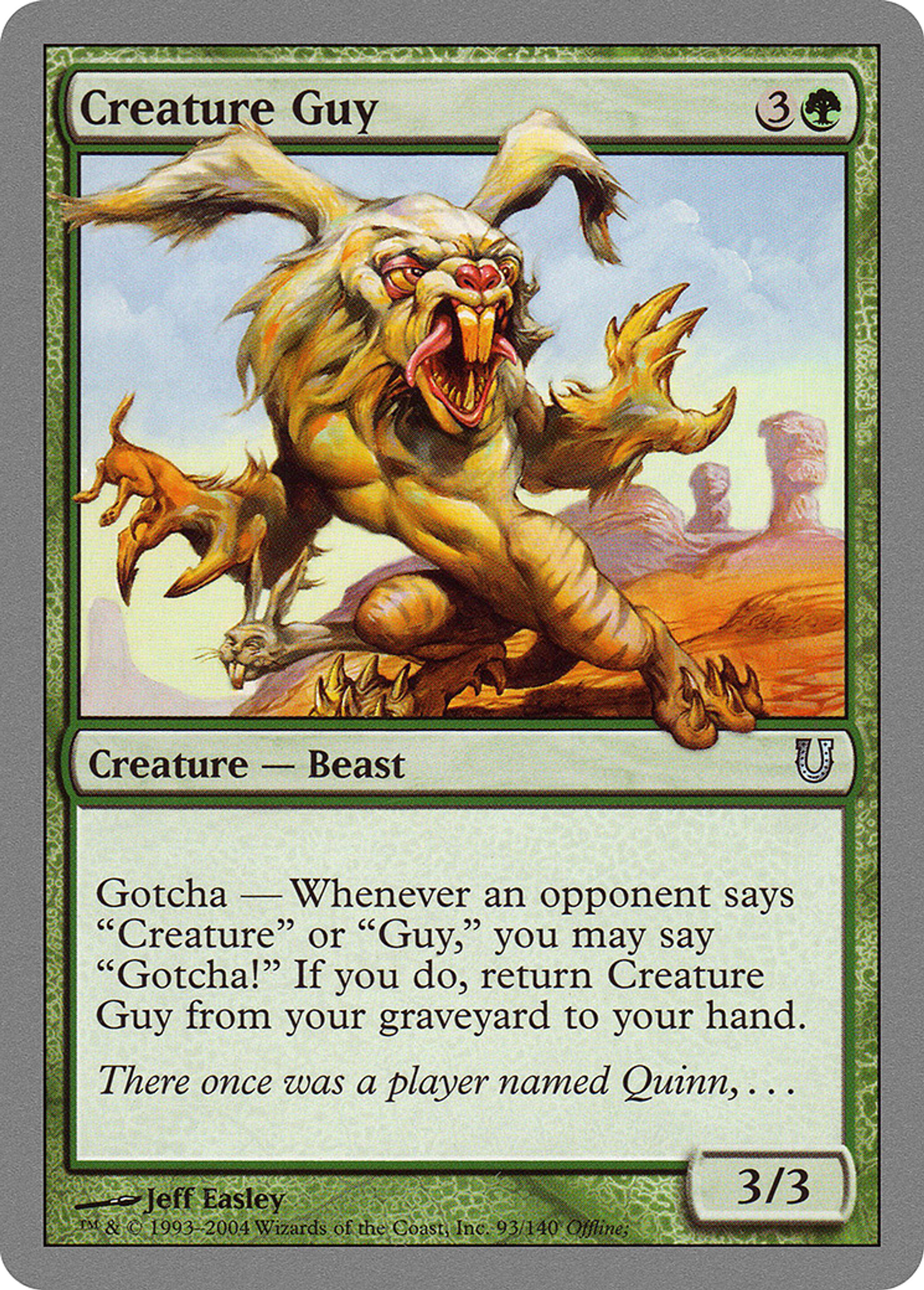 Creature Guy — Unhinged — Magic: The Gathering