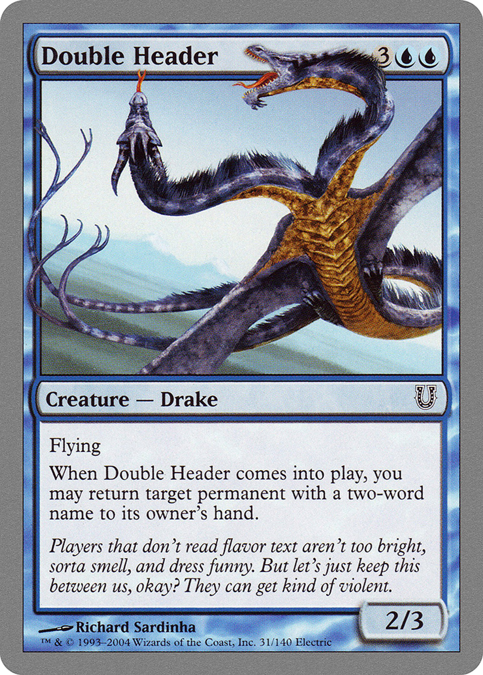 Double Header — Unhinged — Magic: The Gathering