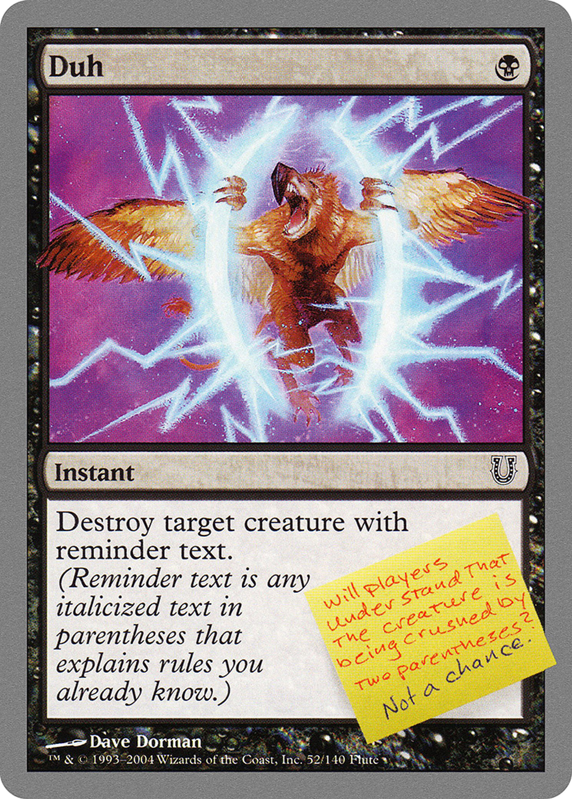 Duh — Unhinged — Magic: The Gathering