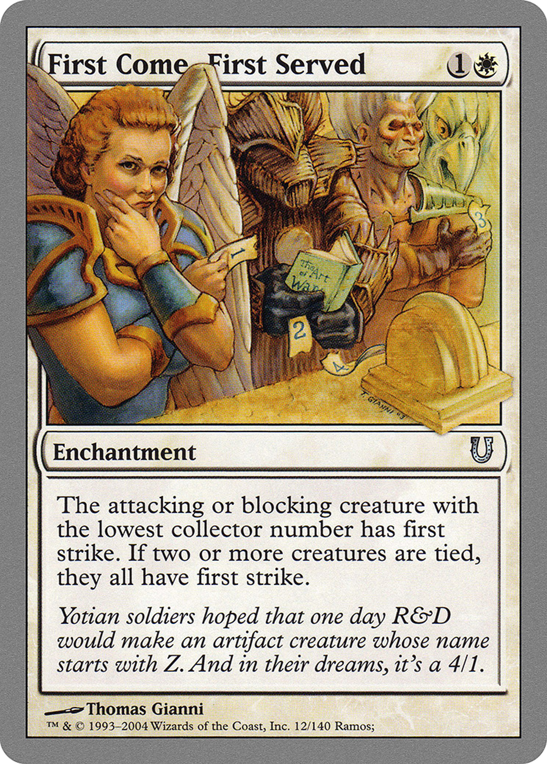 First Come, First Served — Unhinged — Magic: The Gathering