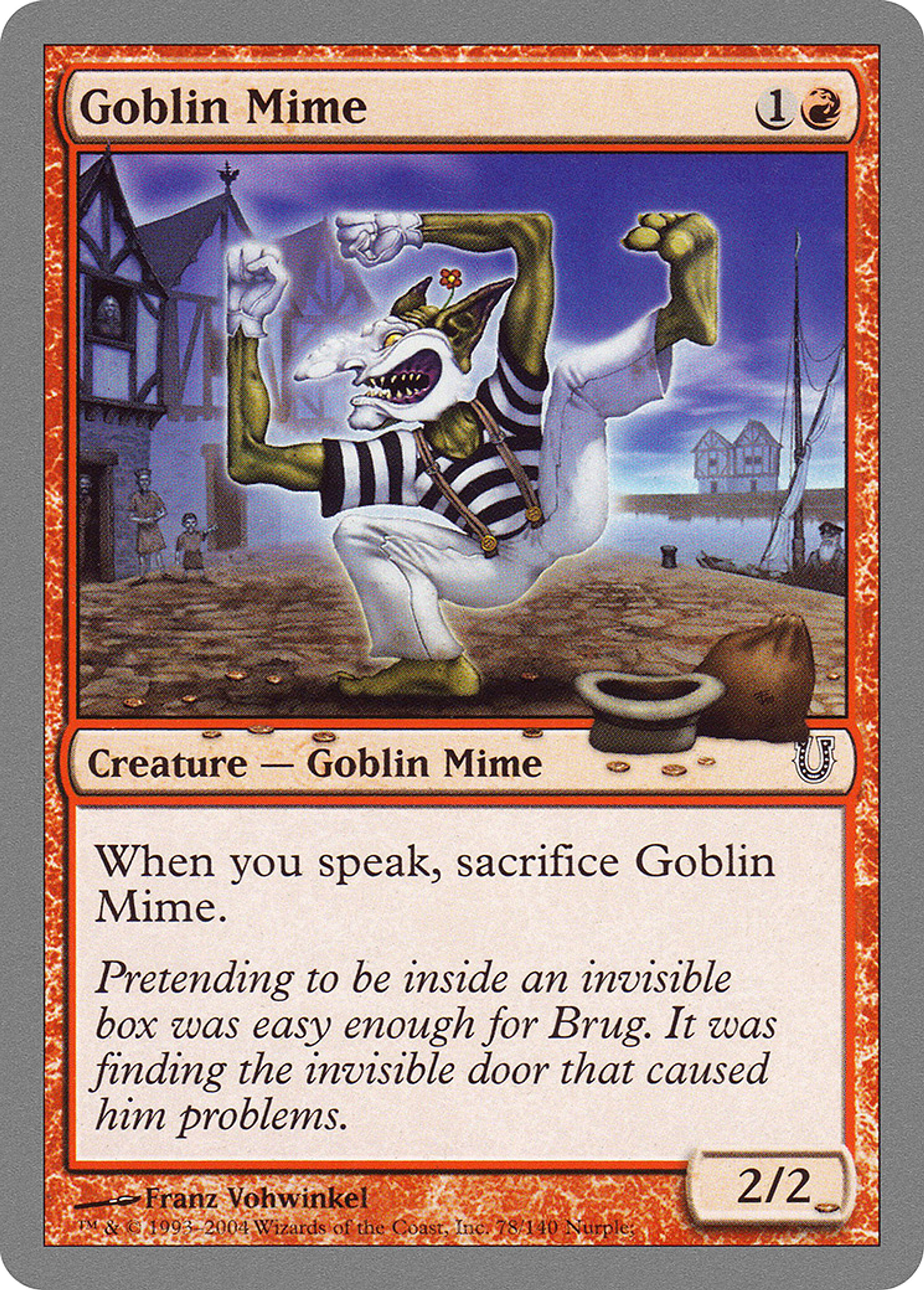 Goblin Mime — Unhinged — Magic: The Gathering