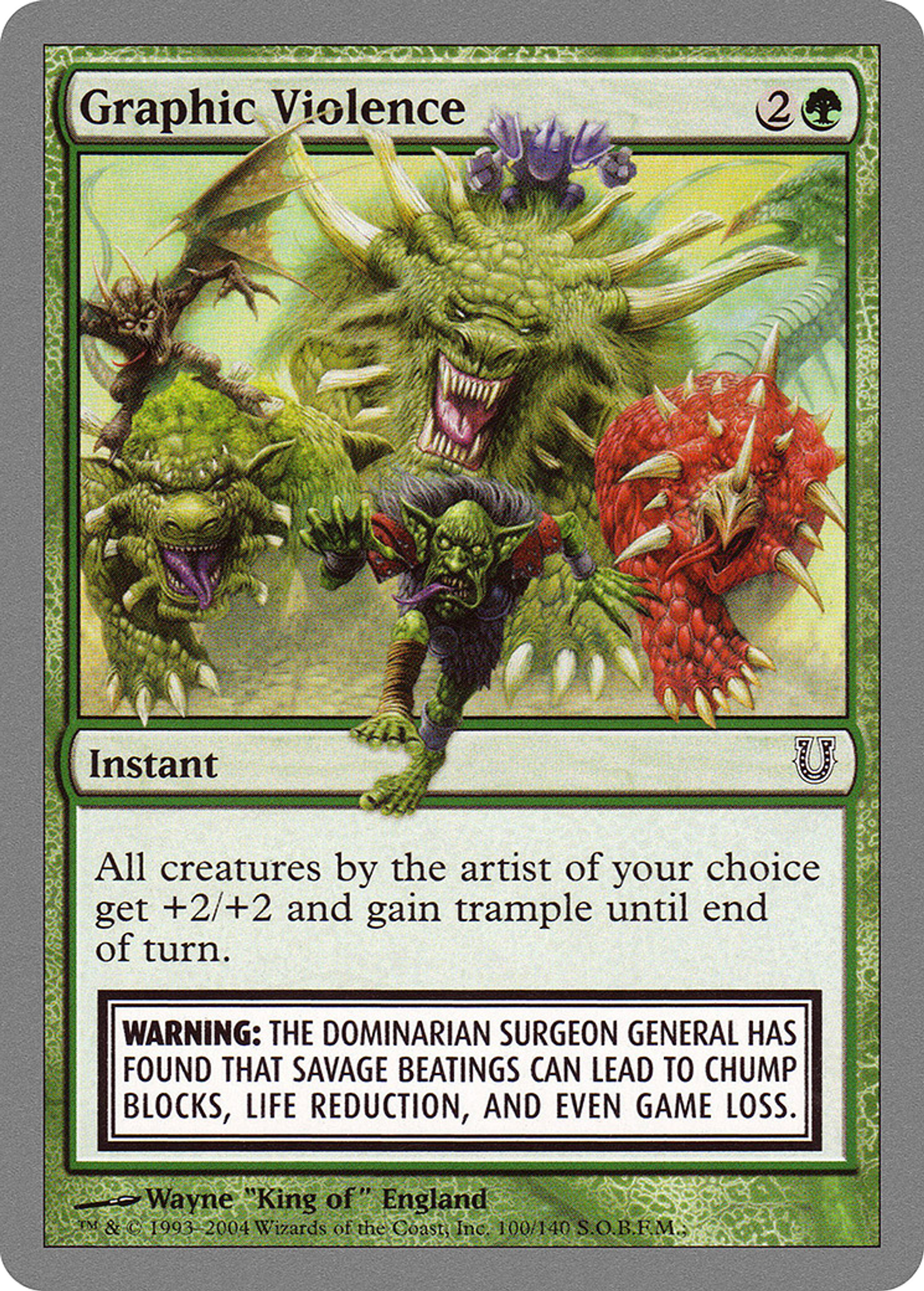 Graphic Violence — Unhinged — Magic: The Gathering