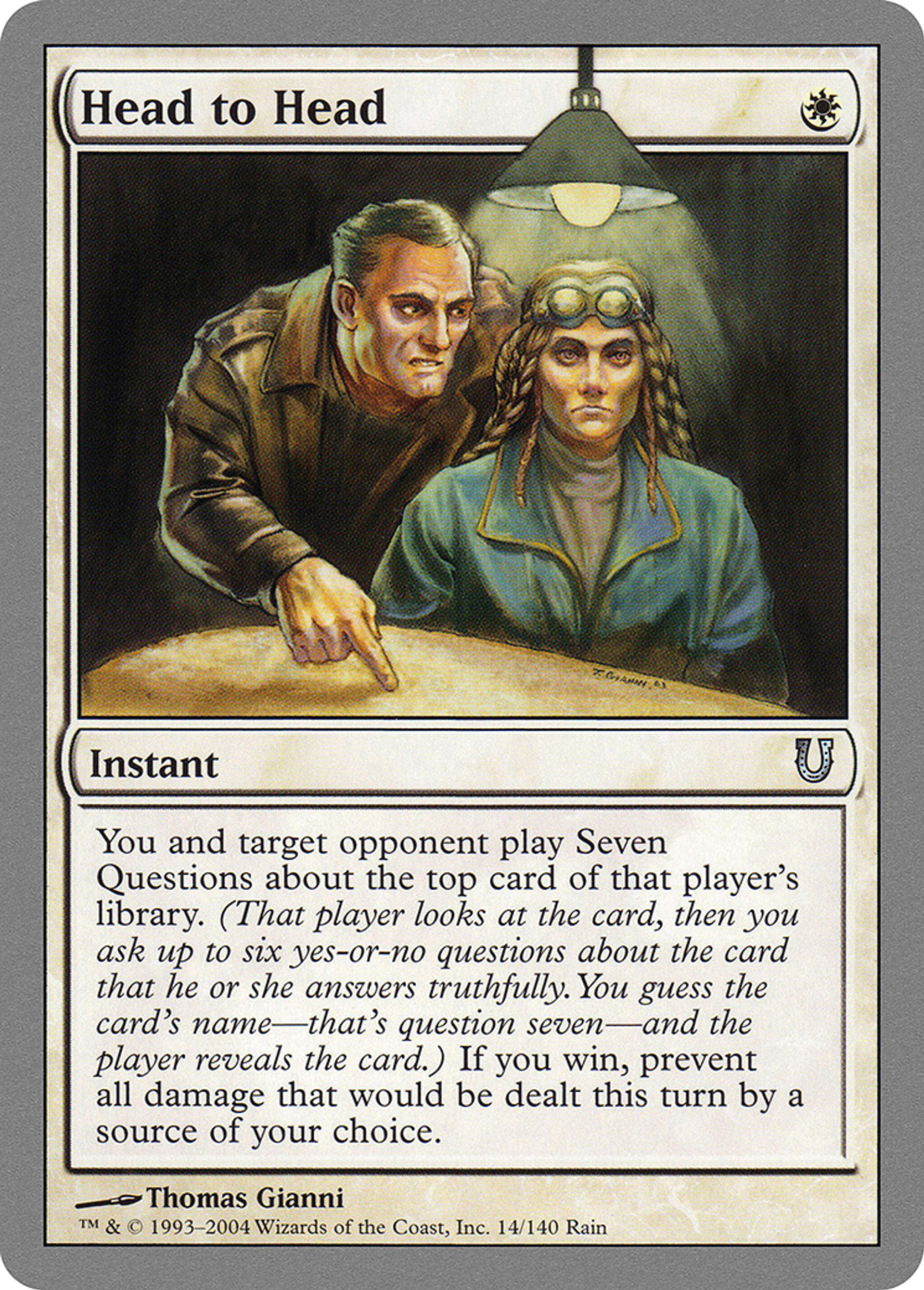 Head to Head — Unhinged — Magic: The Gathering